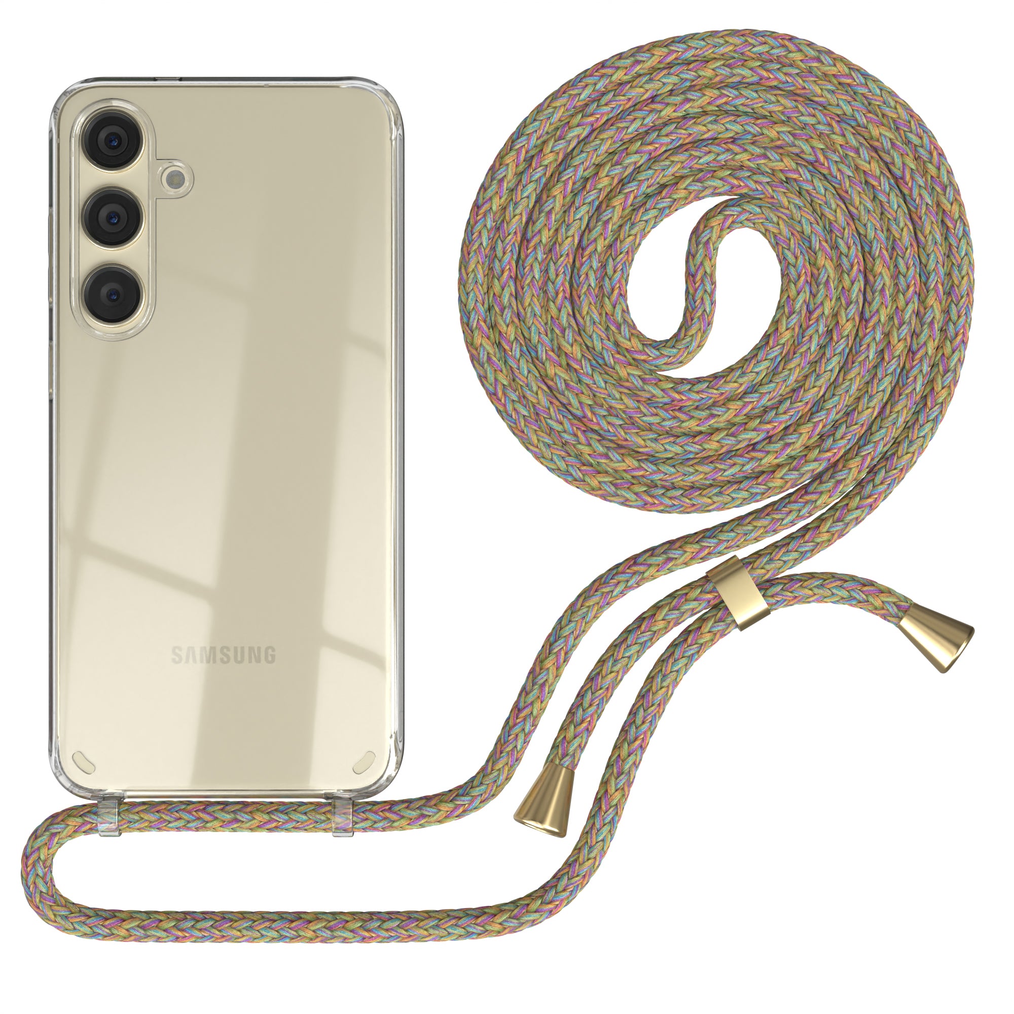 Galaxy S24 Plus transparente Hülle + Kordel