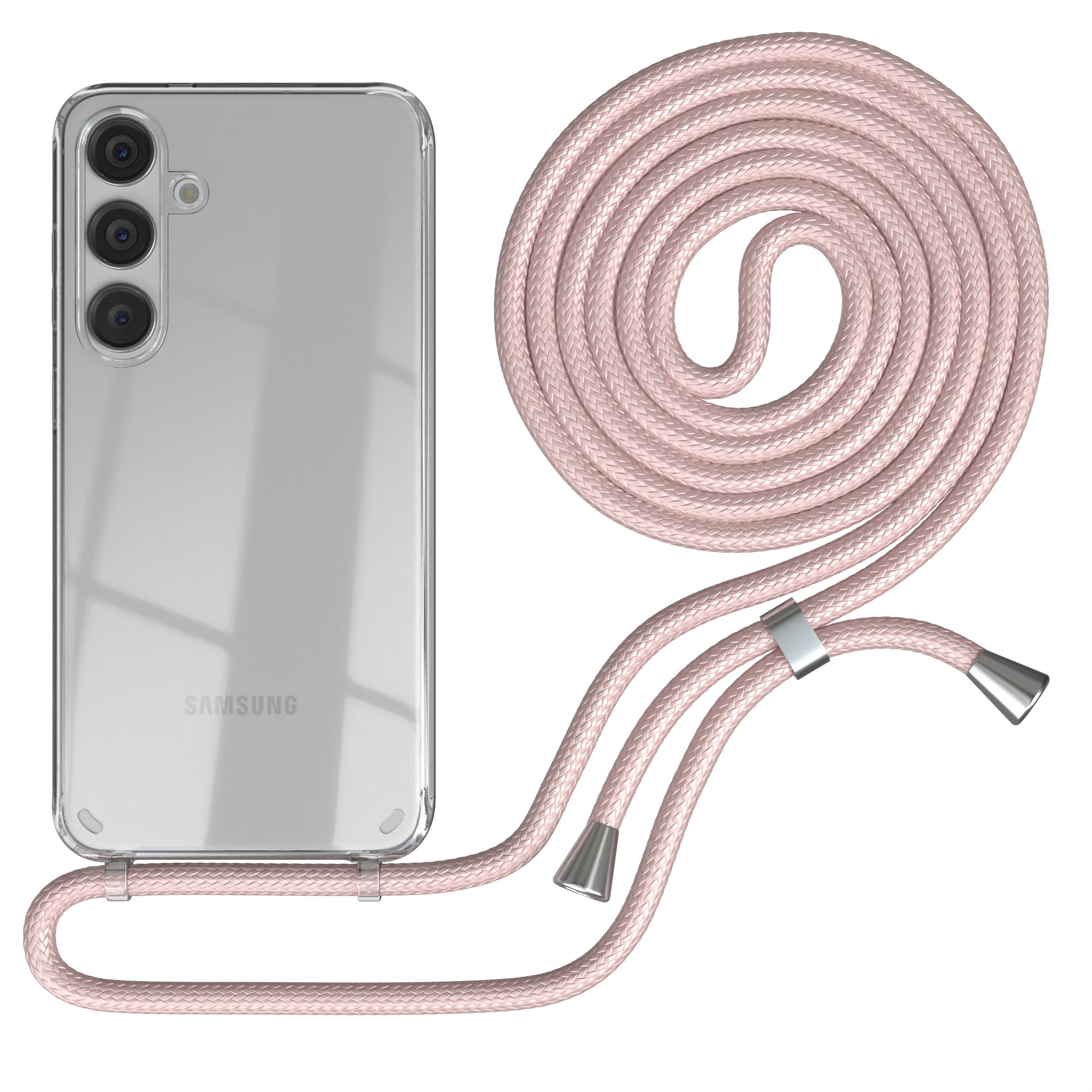 Galaxy S24 Plus transparente Hülle + Kordel