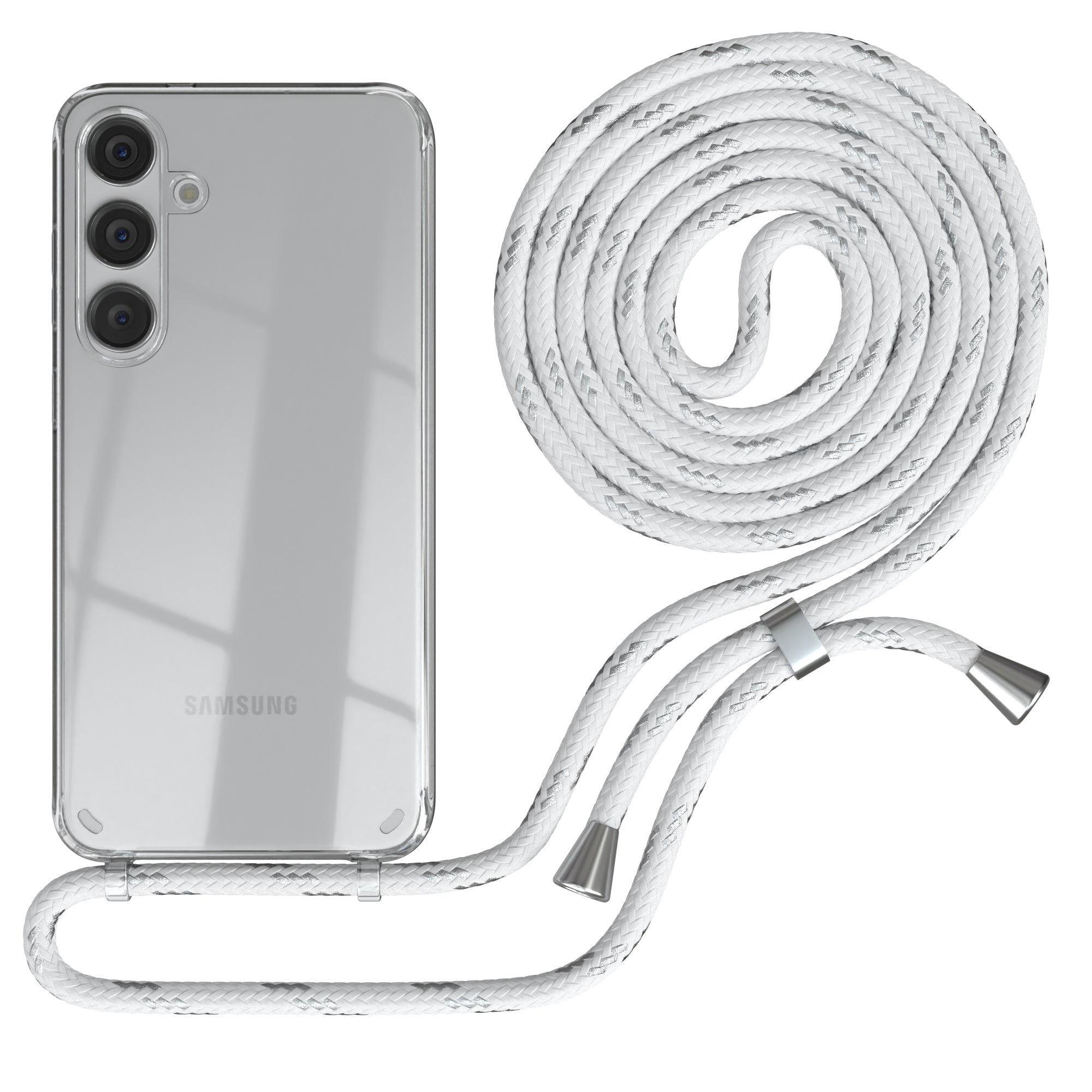 Galaxy S24 Plus transparente Hülle + Kordel