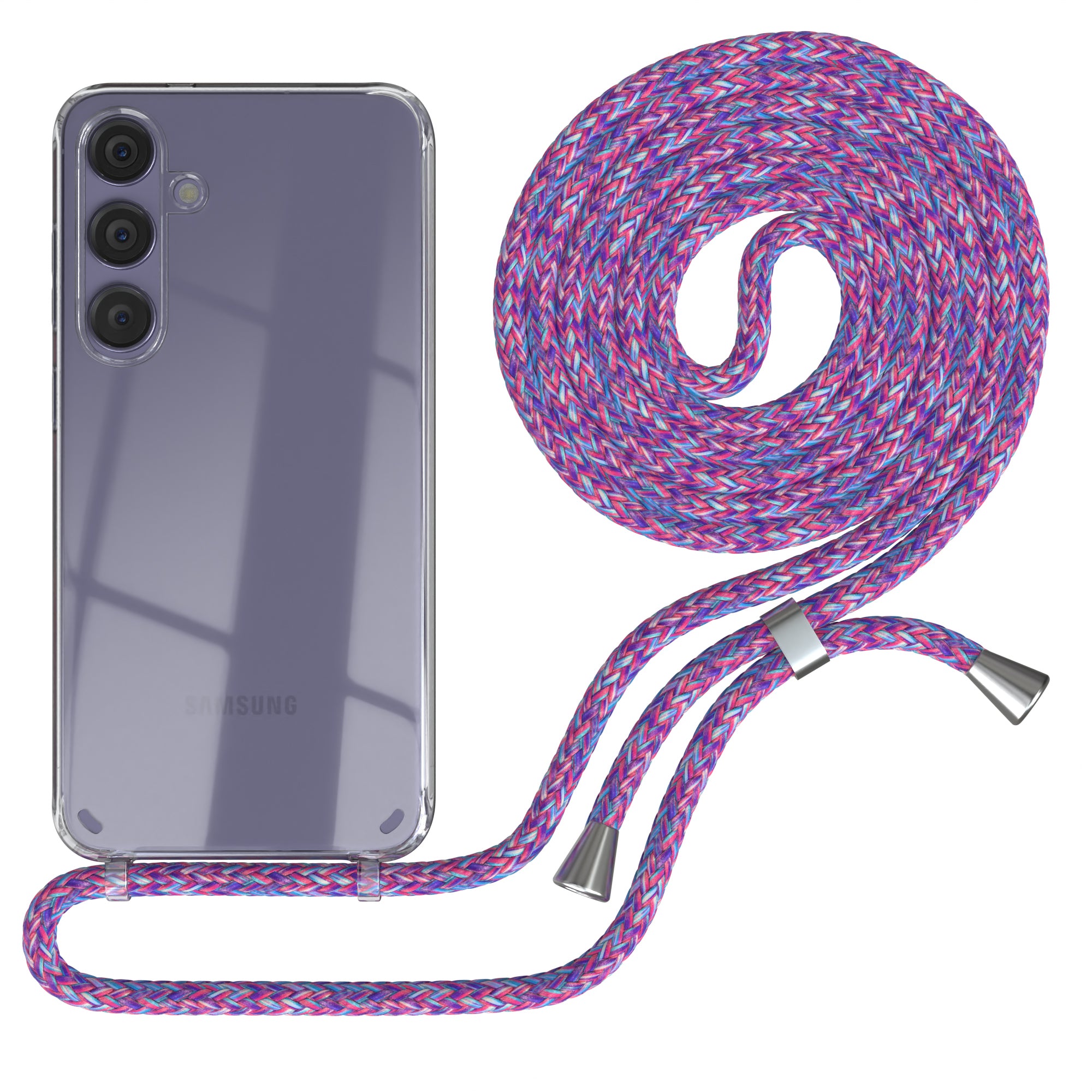 Galaxy S24 Plus transparente Hülle + Kordel