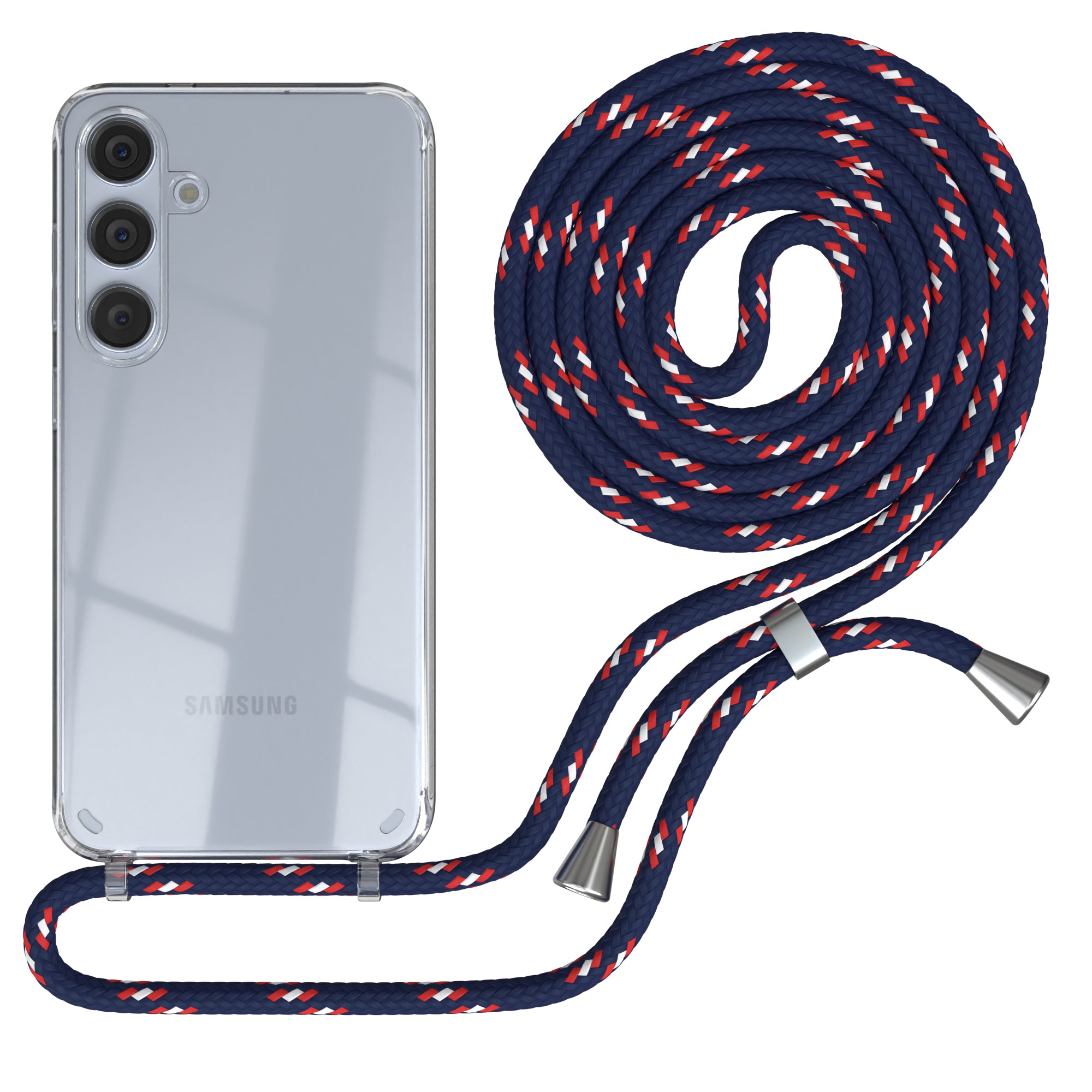 Galaxy S24 Plus transparente Hülle + Kordel
