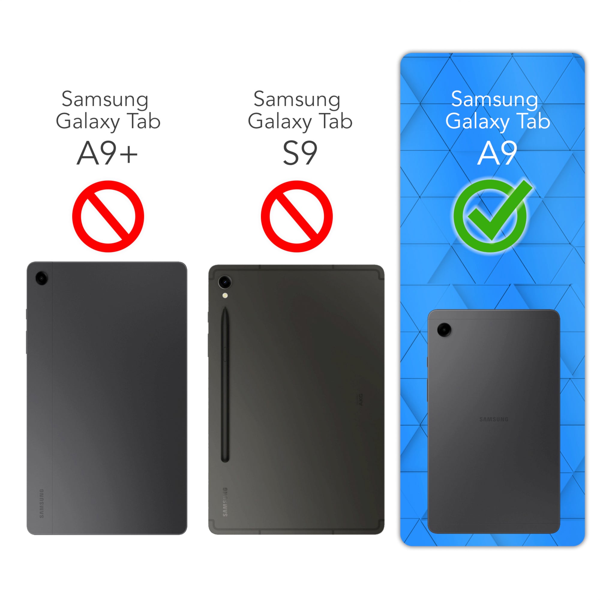 Galaxy Tab A9 / LTE drehbare Hülle