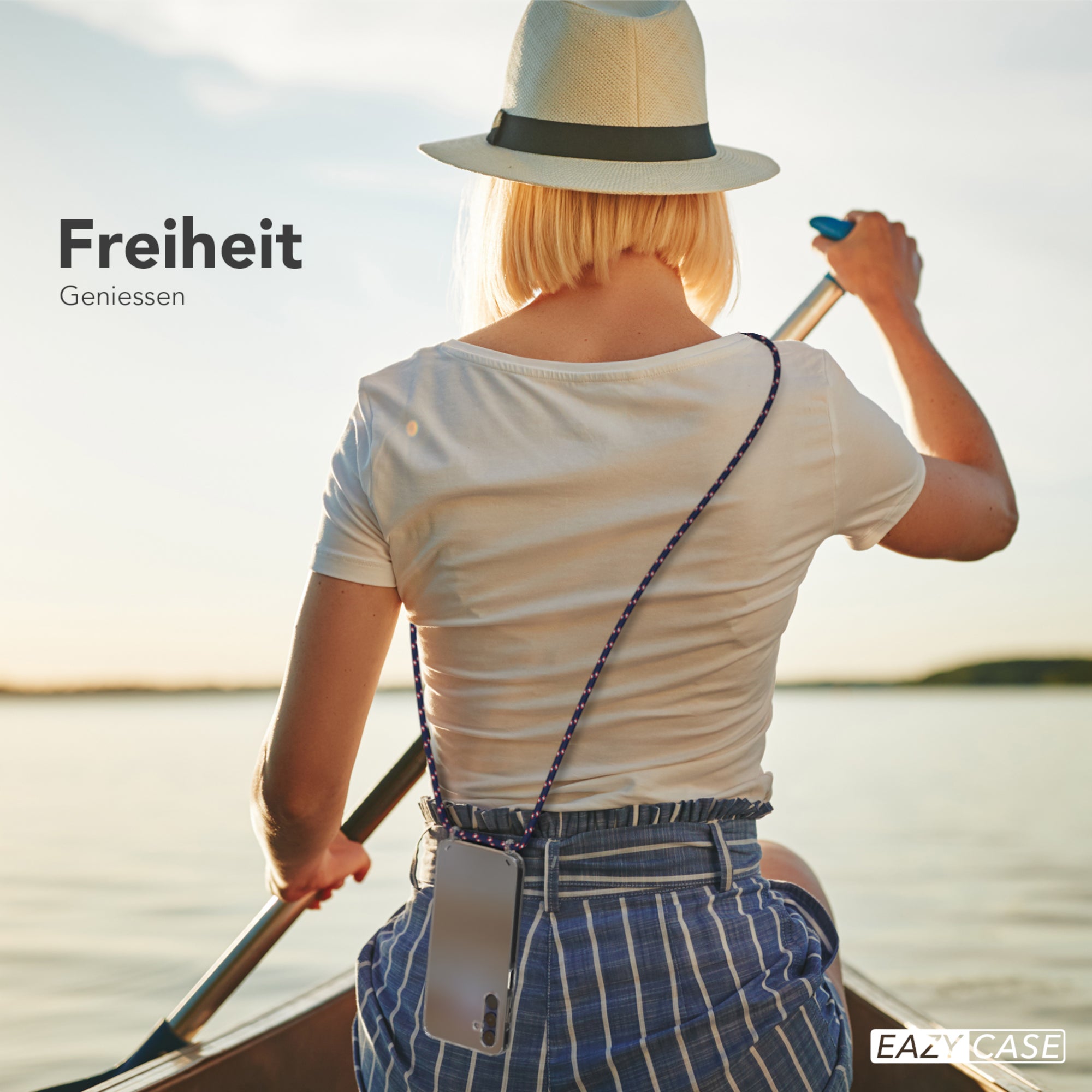 Galaxy A15 transparente Hülle + Kordel