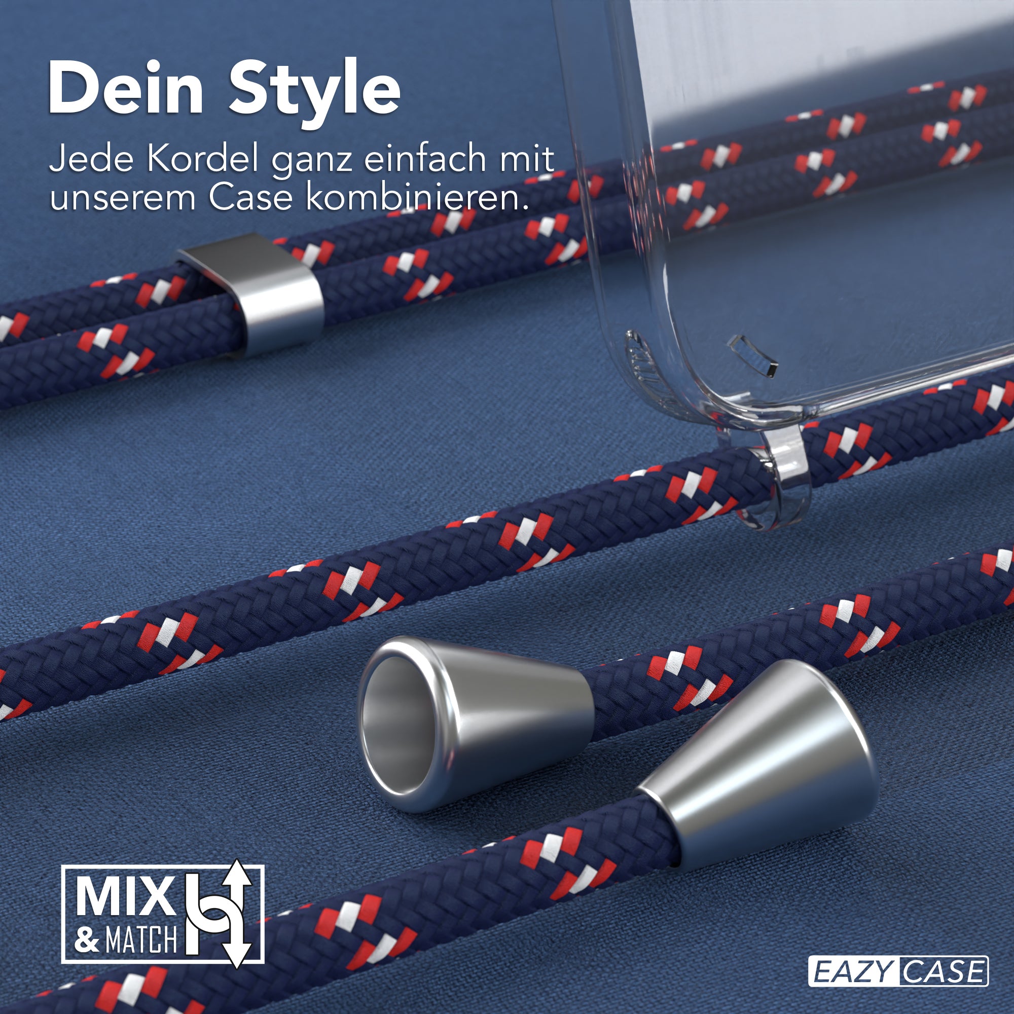 Galaxy A15 transparente Hülle + Kordel