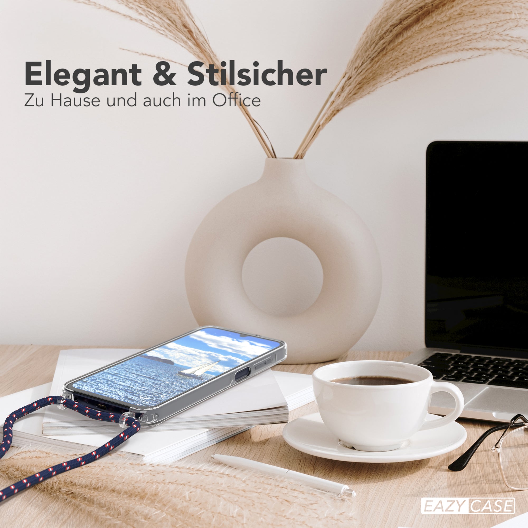 Galaxy A15 transparente Hülle + Kordel