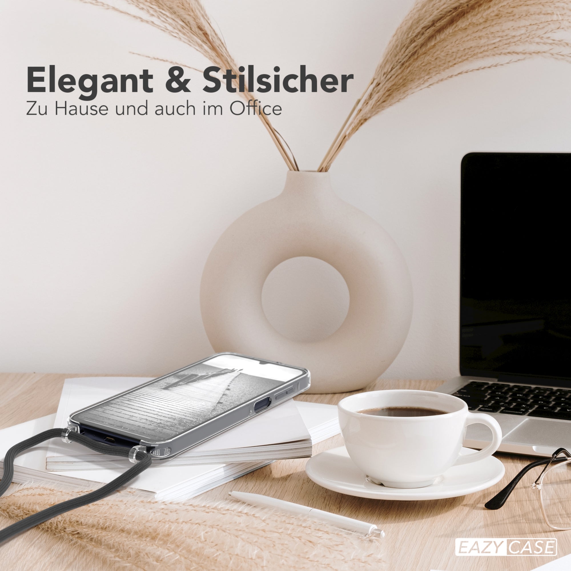 Galaxy A15 transparente Hülle + Kordel