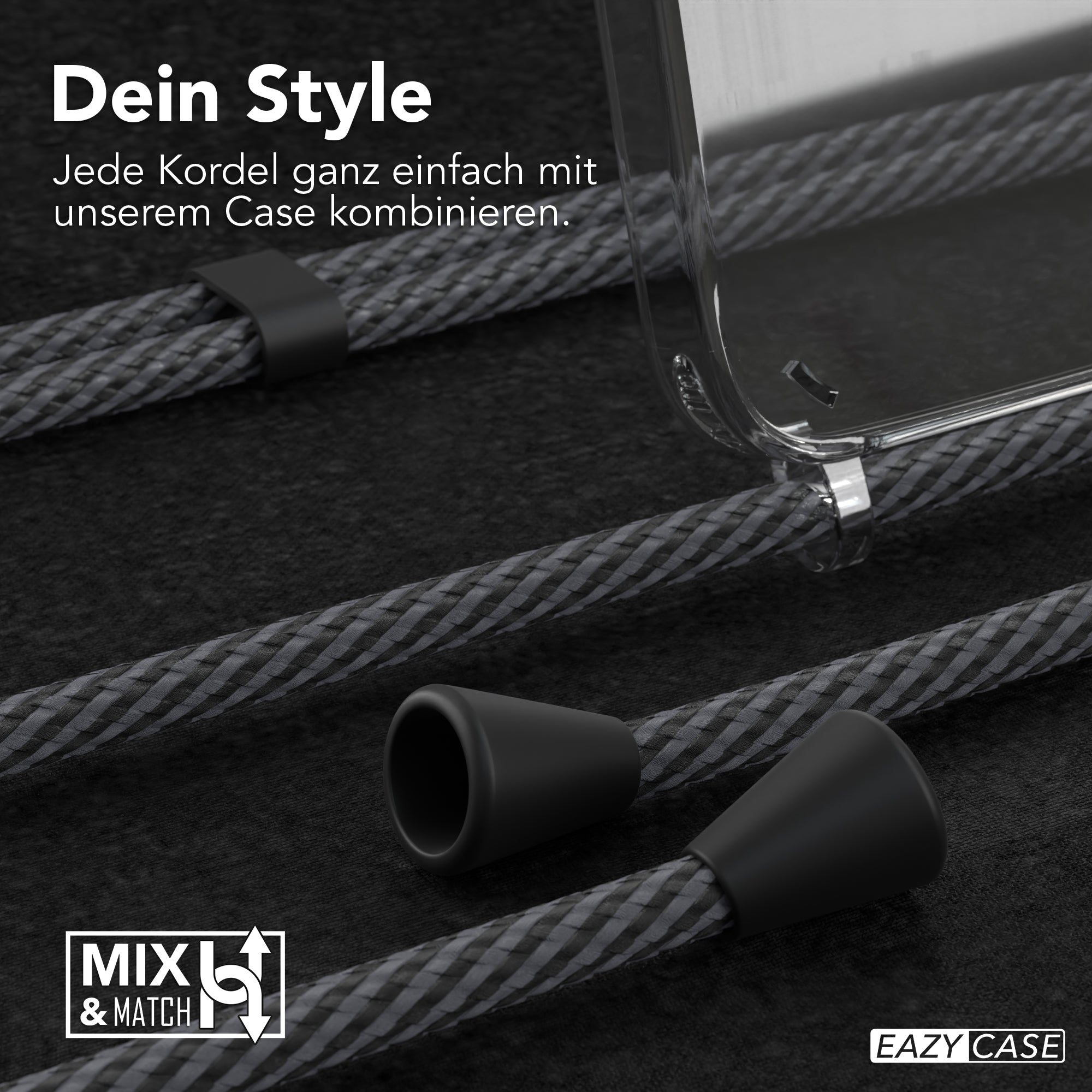 Galaxy A15 transparente Hülle + Kordel