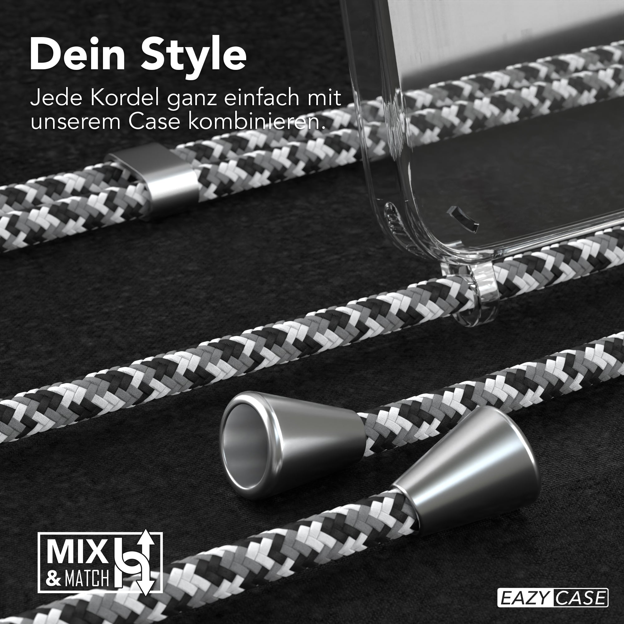 Galaxy A15 transparente Hülle + Kordel