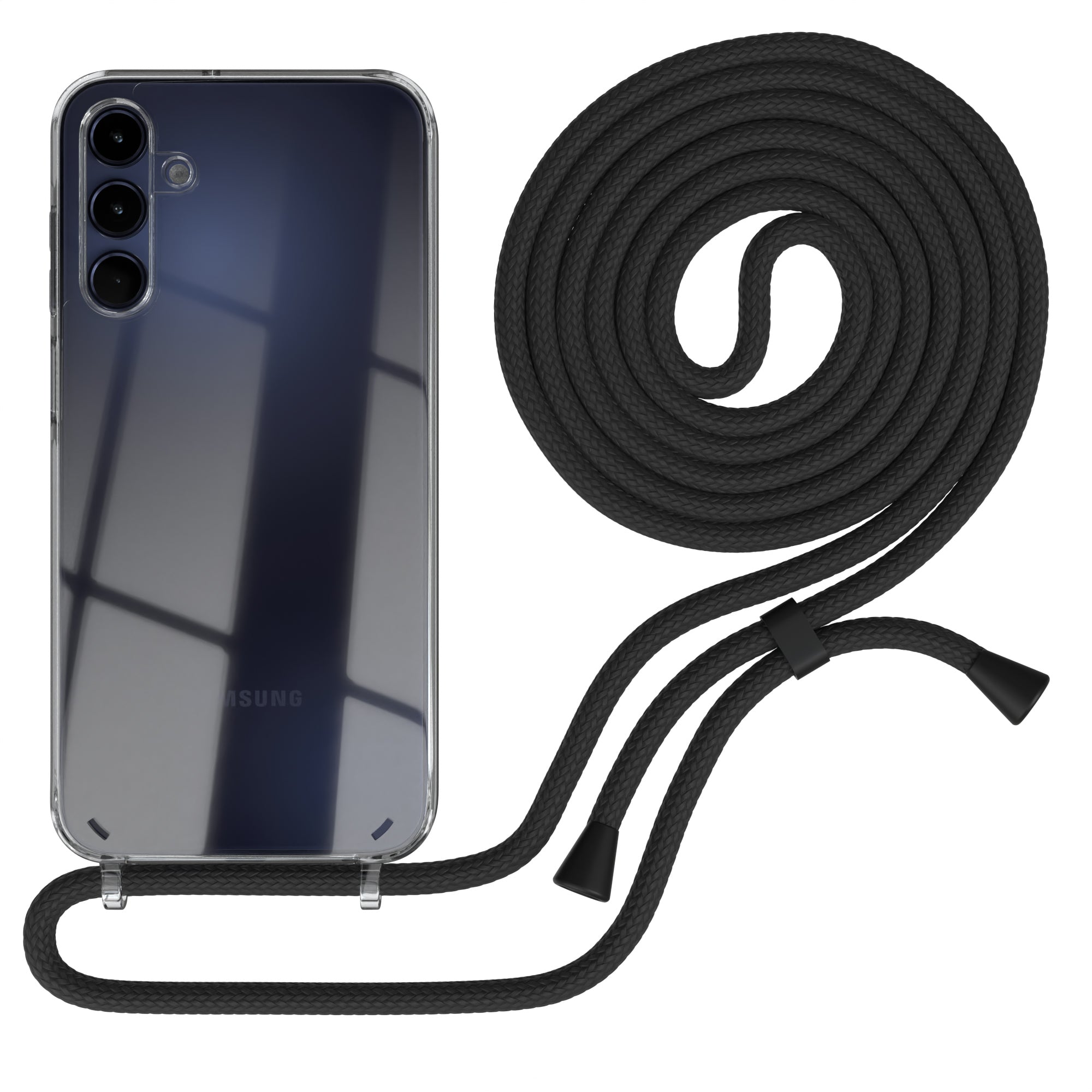 Galaxy A15 transparente Hülle + Kordel