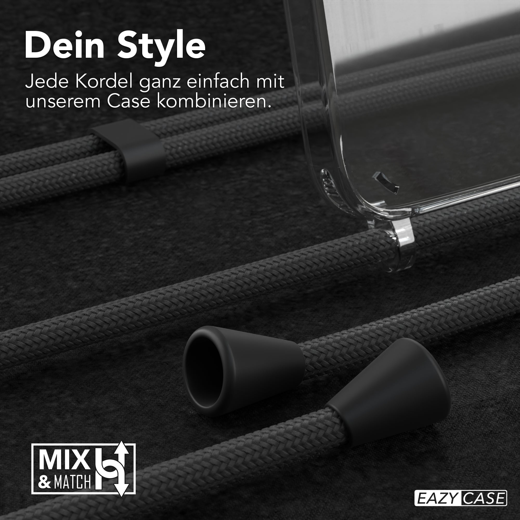 Galaxy A15 transparente Hülle + Kordel