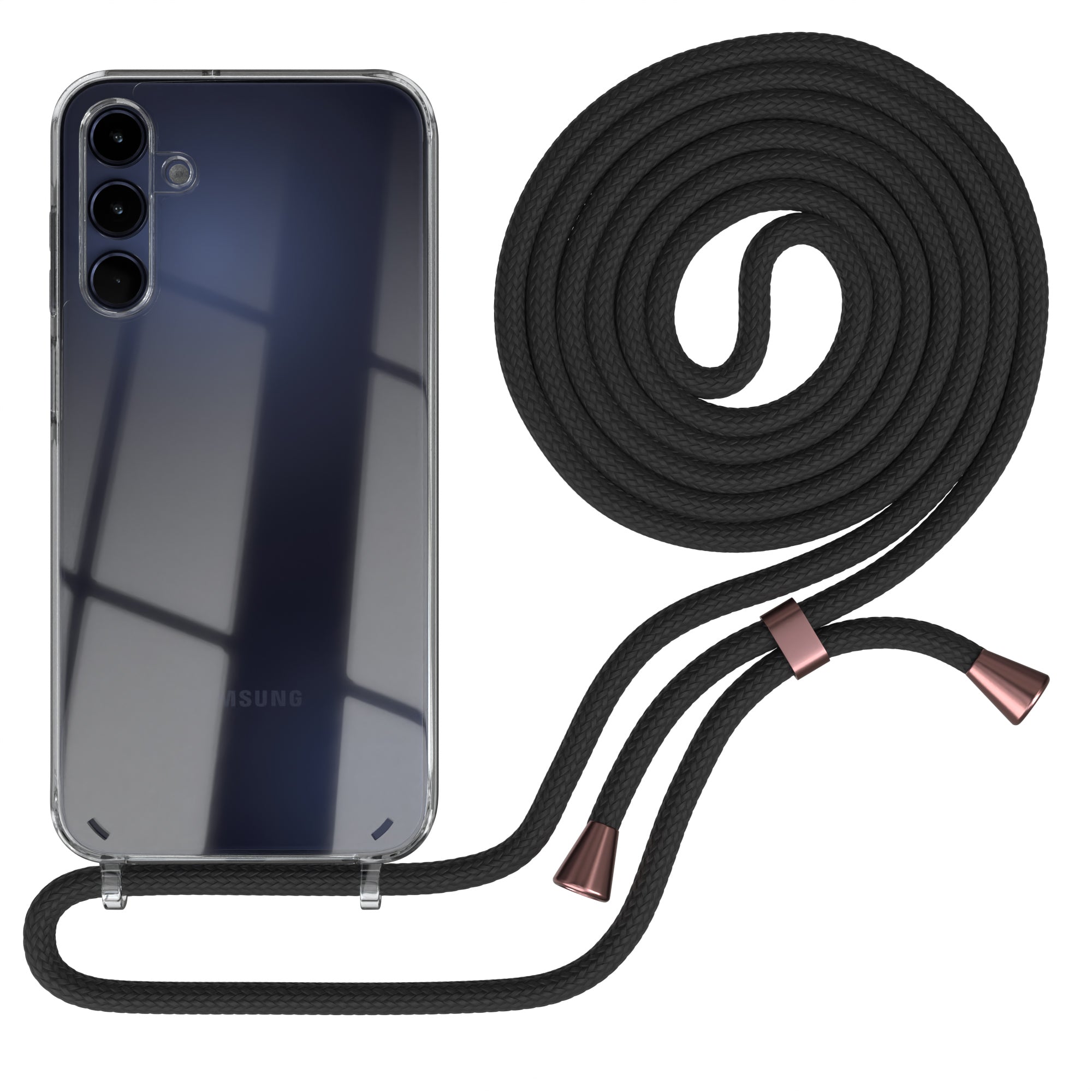 Galaxy A15 transparente Hülle + Kordel