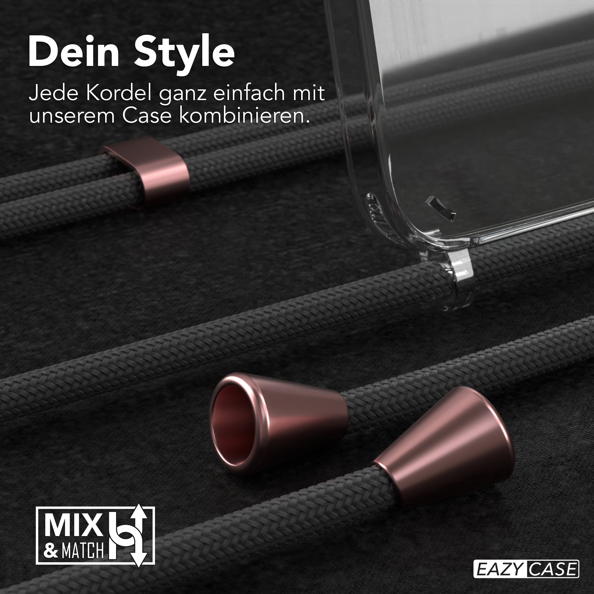 Galaxy A15 transparente Hülle + Kordel