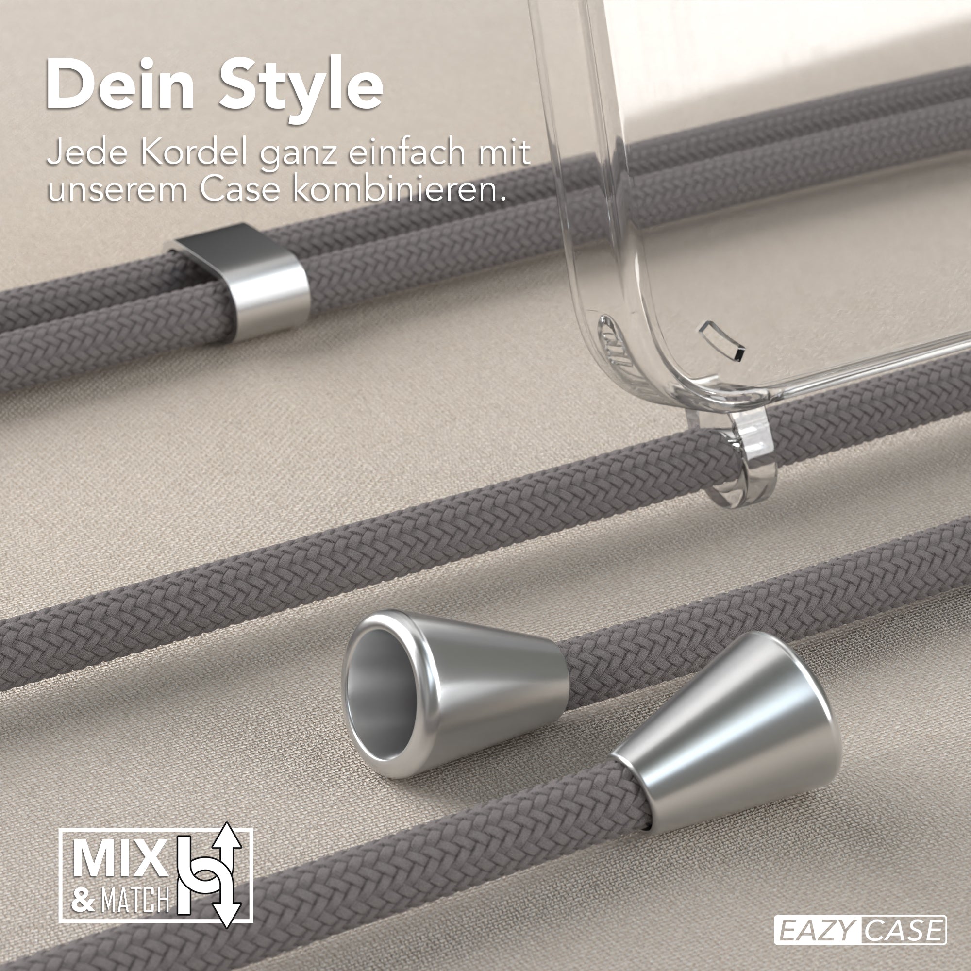 Galaxy A15 transparente Hülle + Kordel