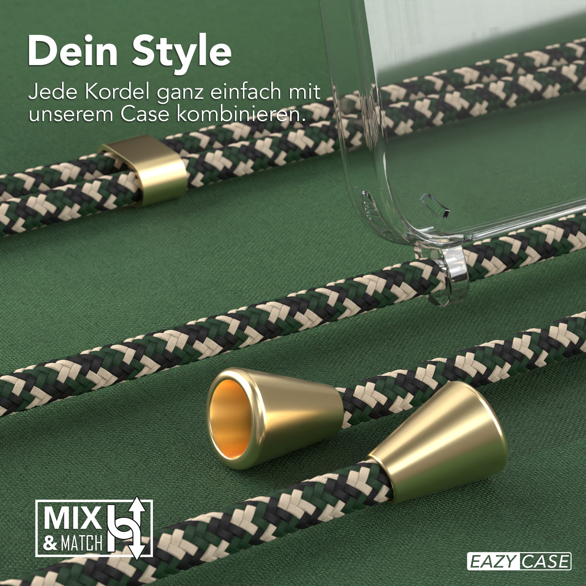 Galaxy A15 transparente Hülle + Kordel