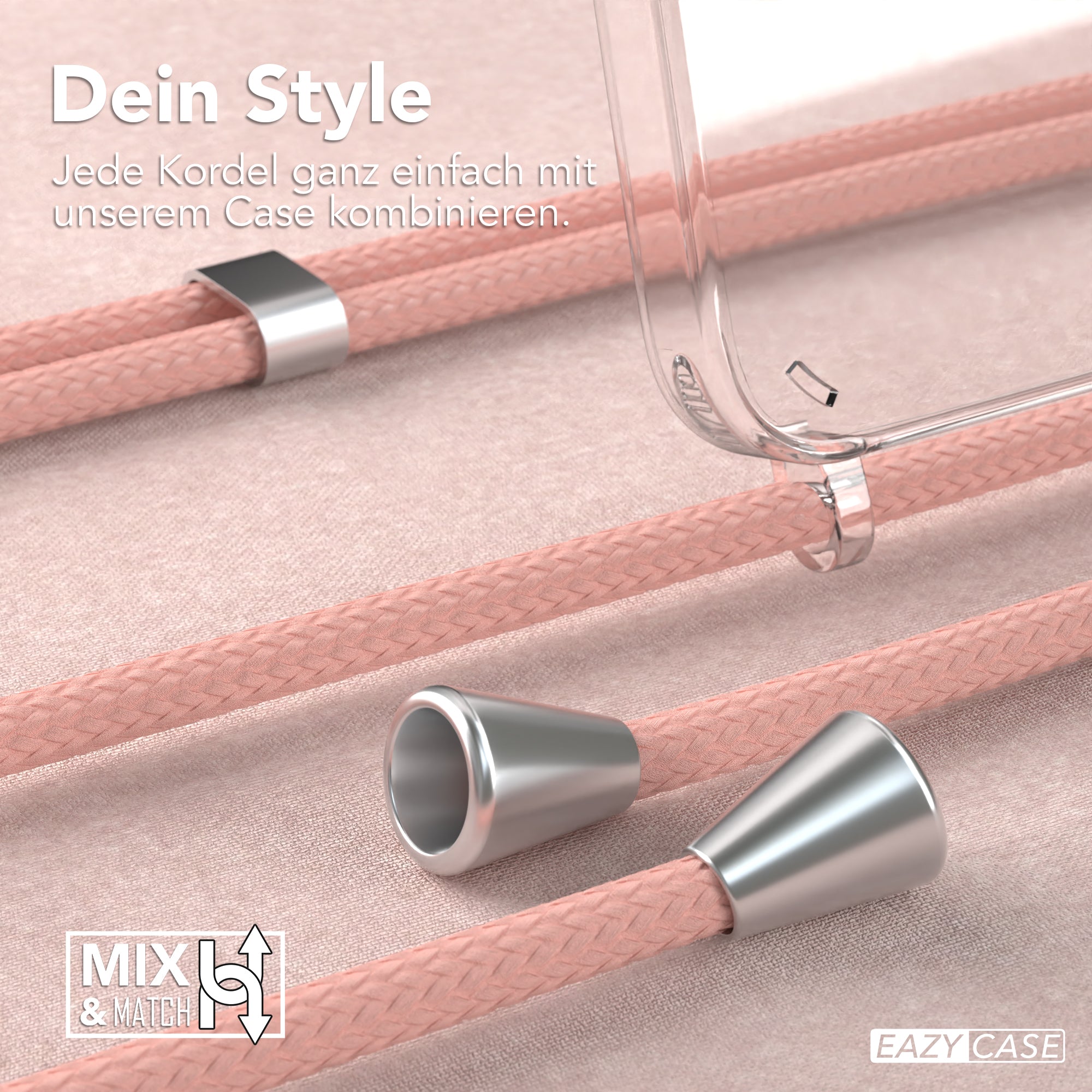 Galaxy A15 transparente Hülle + Kordel