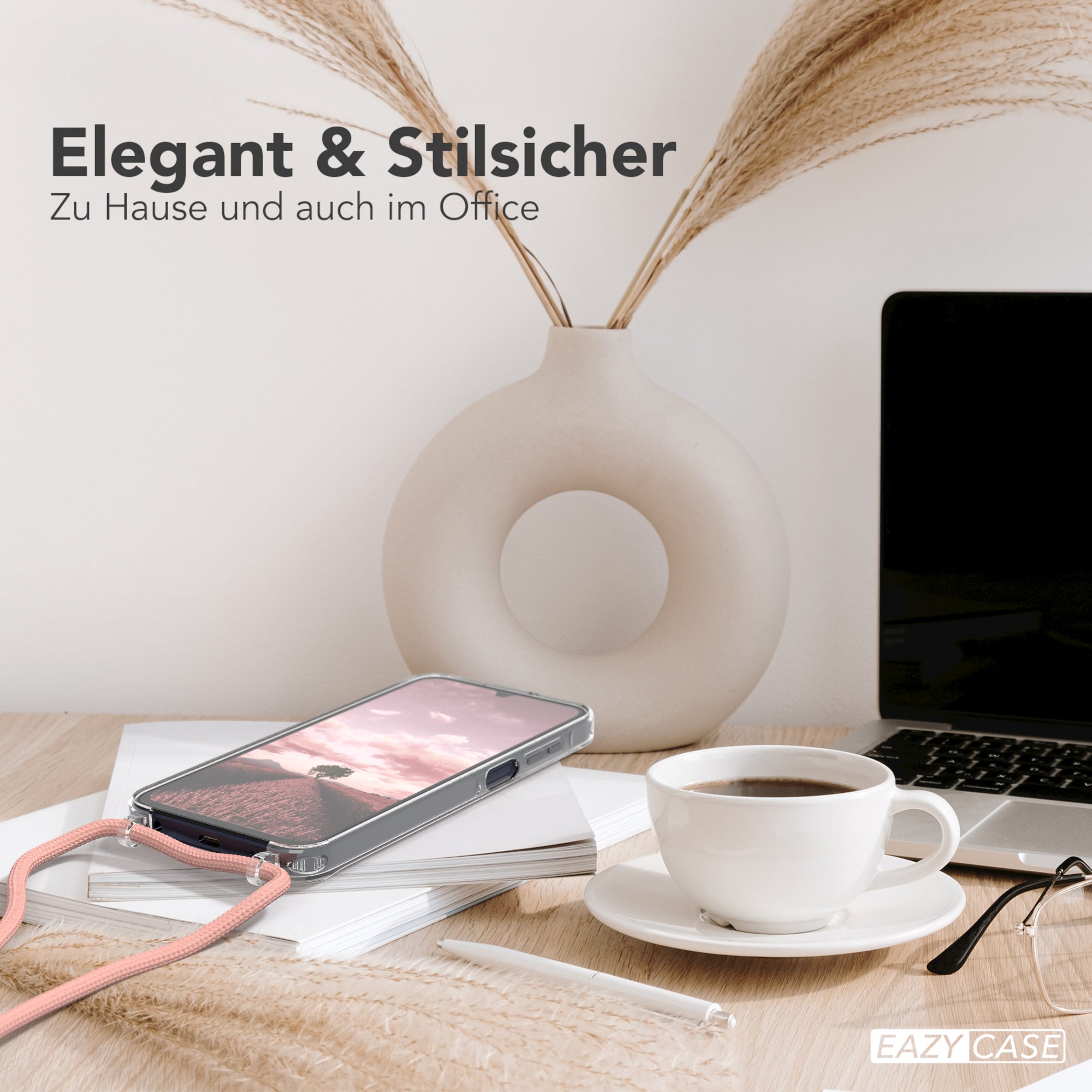 Galaxy A15 transparente Hülle + Kordel