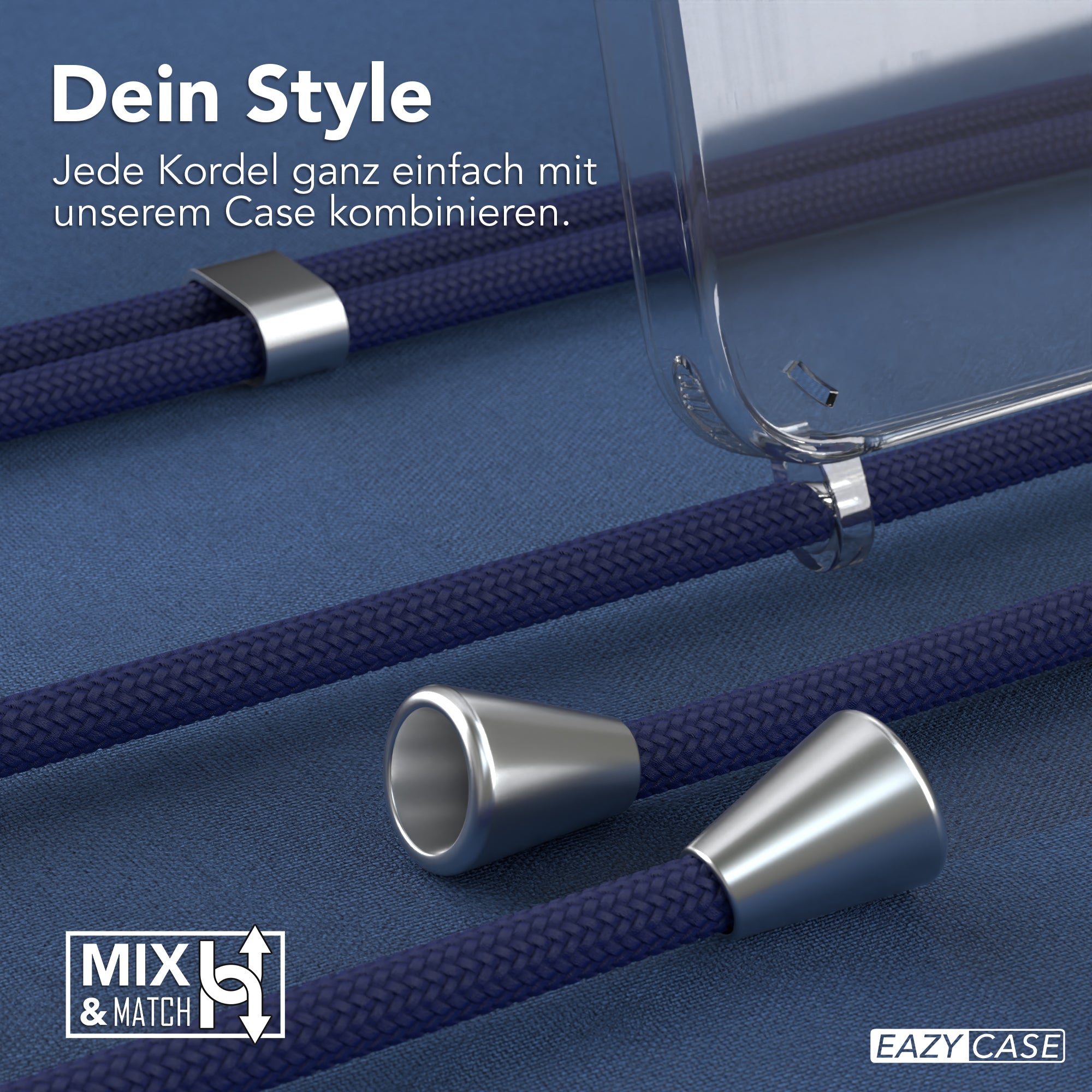 Galaxy A15 transparente Hülle + Kordel