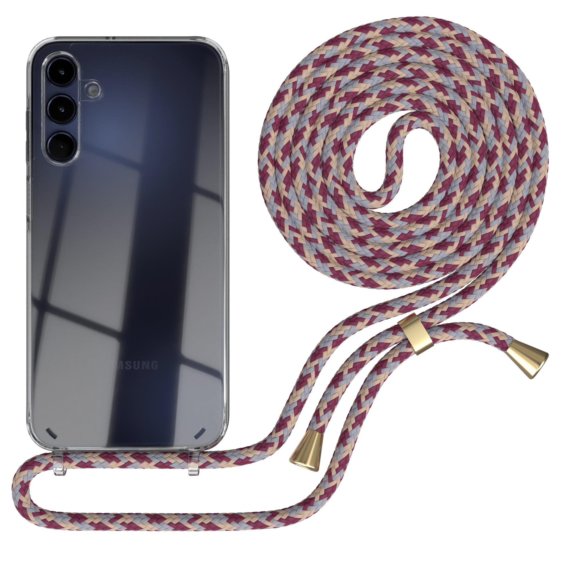 Galaxy A15 transparente Hülle + Kordel