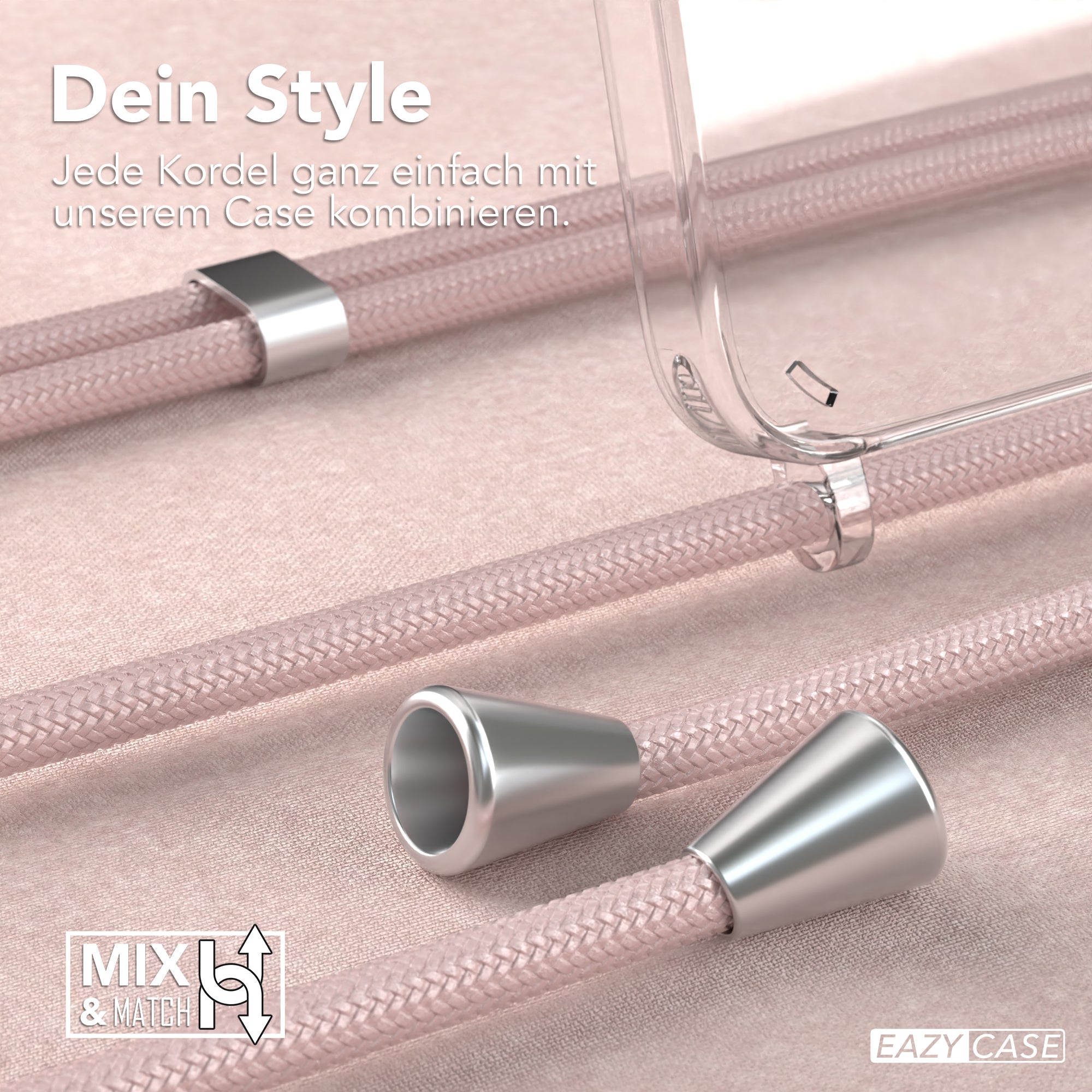 Galaxy A15 transparente Hülle + Kordel