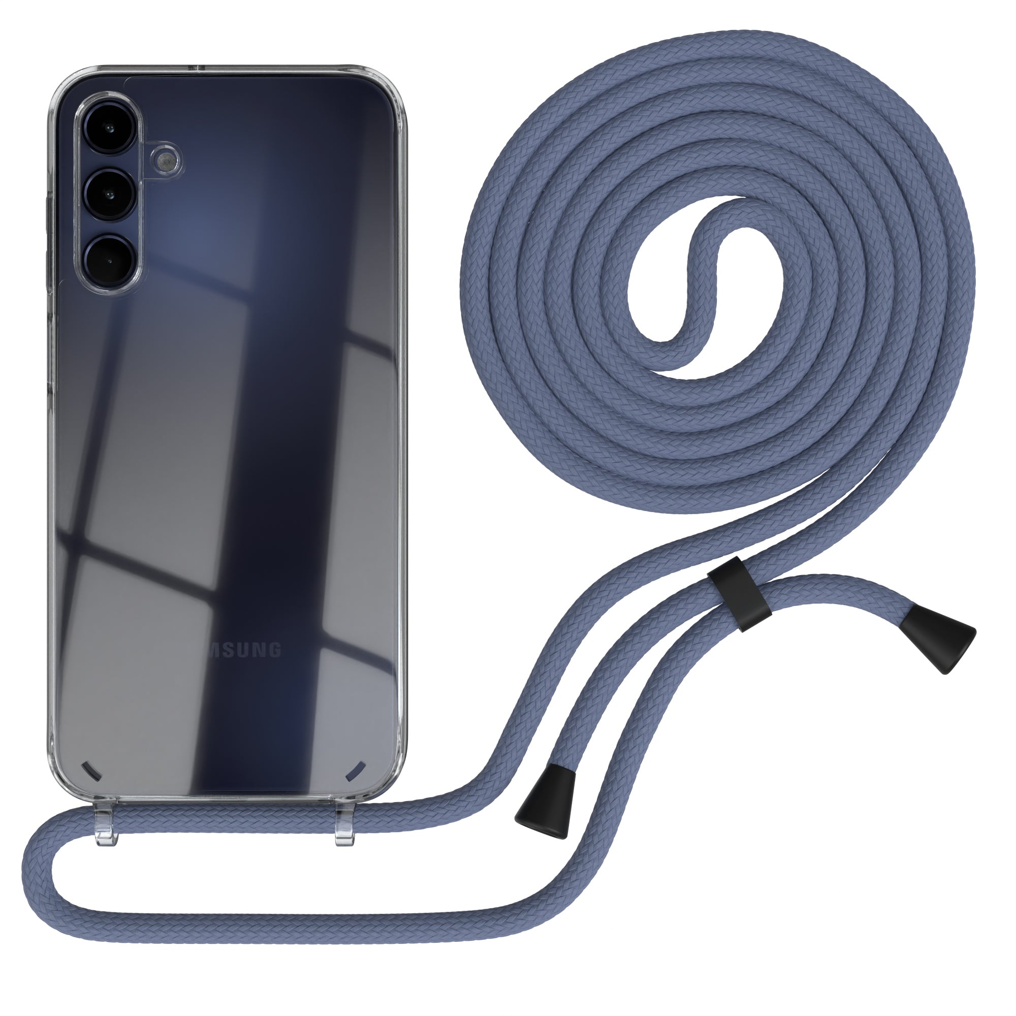 Galaxy A15 transparente Hülle + Kordel
