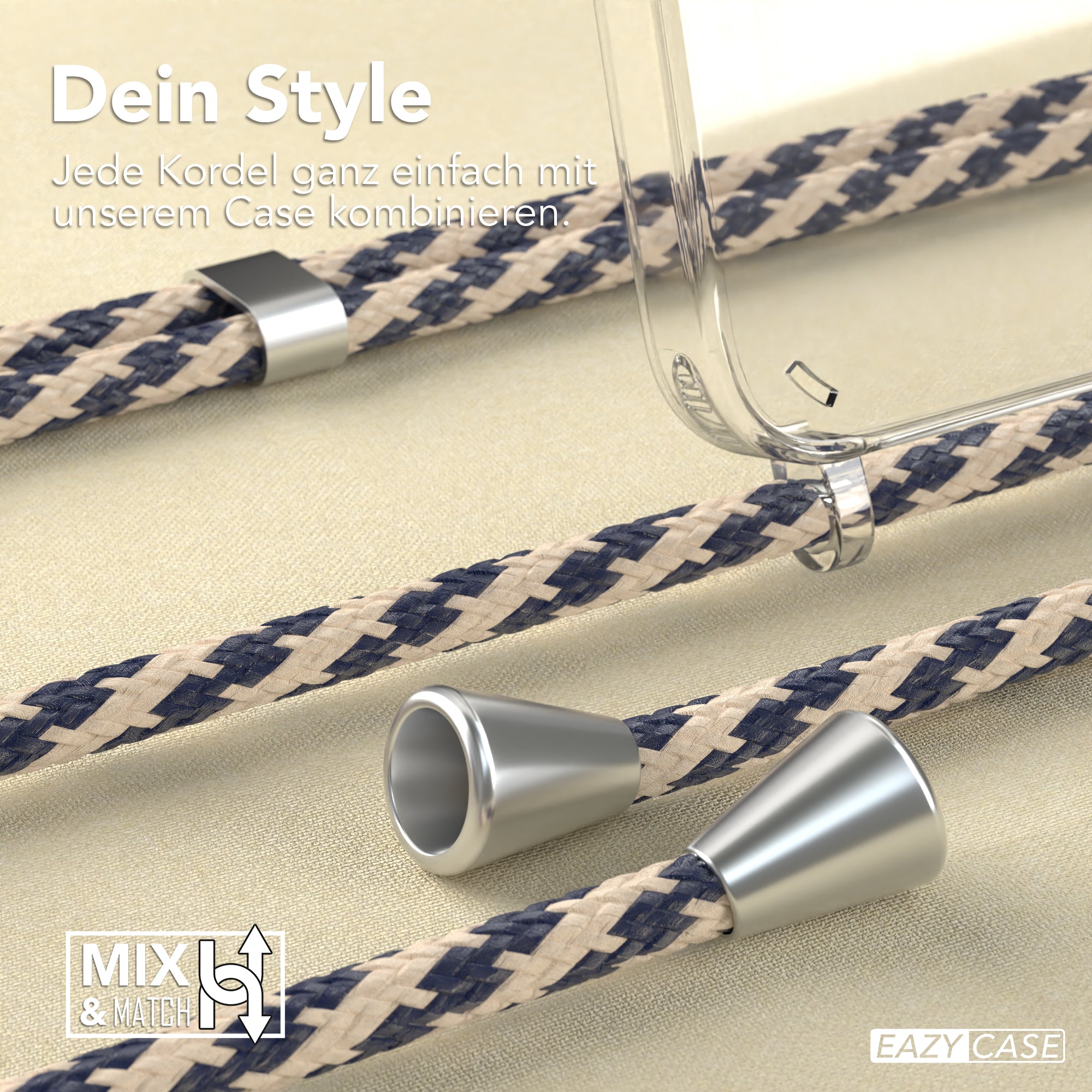 Galaxy A15 transparente Hülle + Kordel