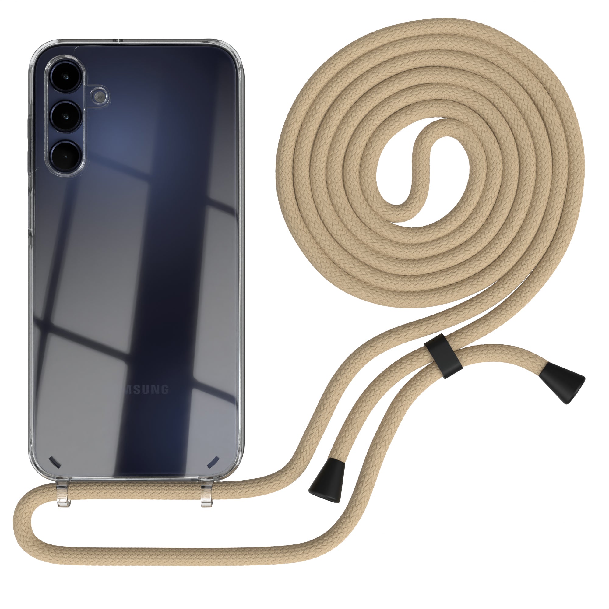 Galaxy A15 transparente Hülle + Kordel
