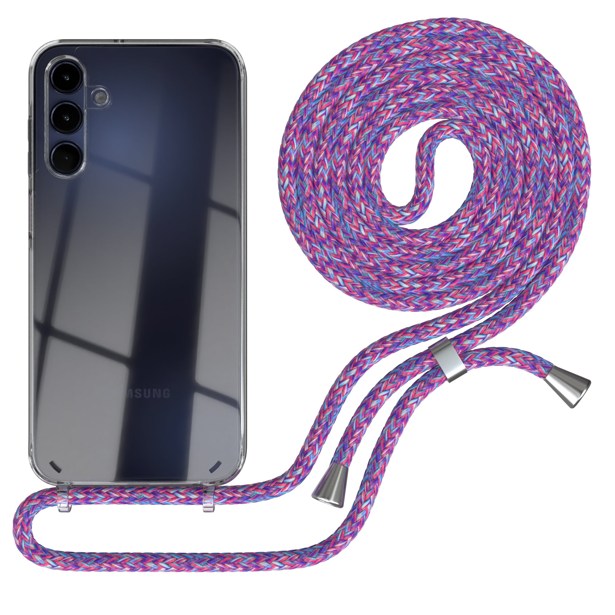 Galaxy A15 transparente Hülle + Kordel