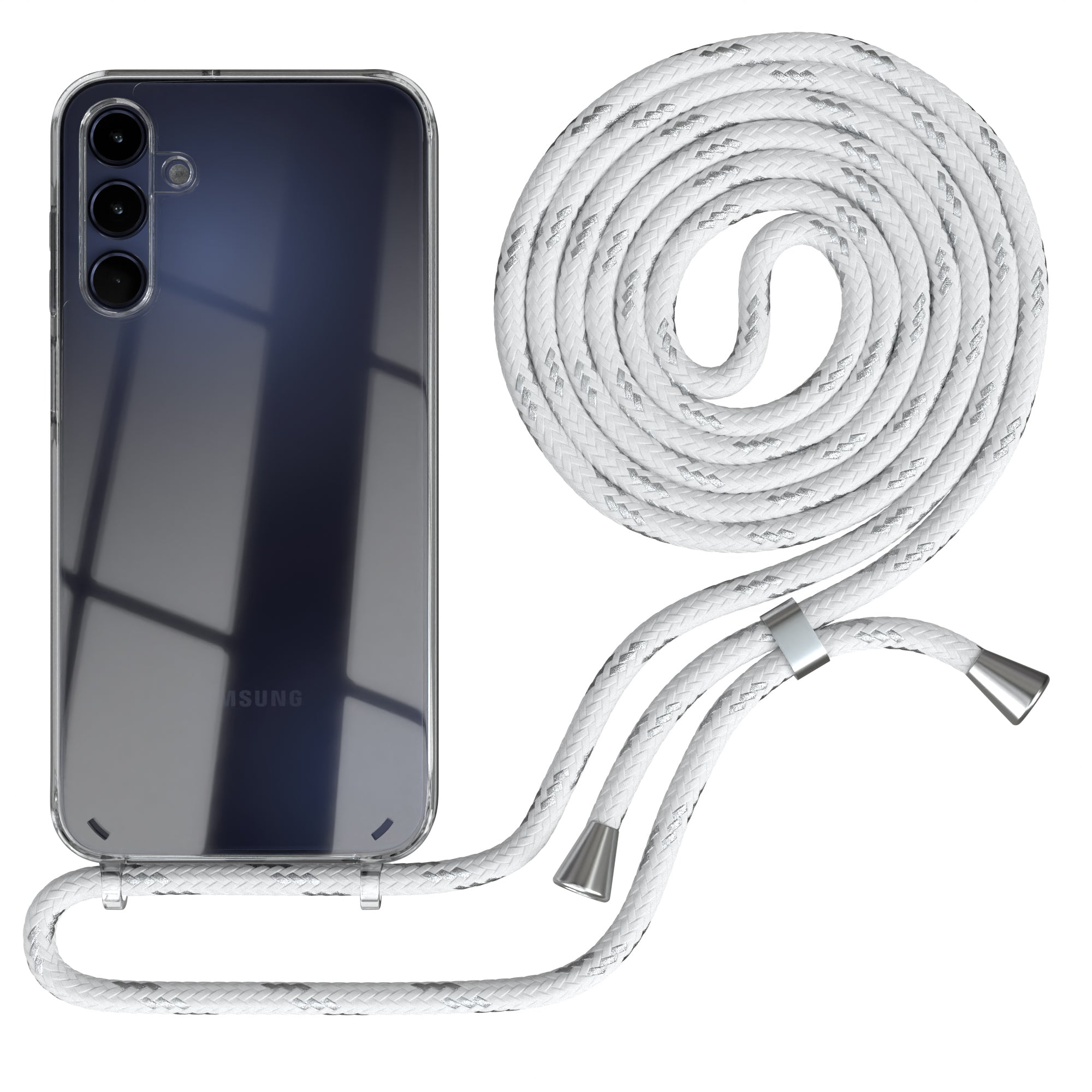 Galaxy A15 transparente Hülle + Kordel