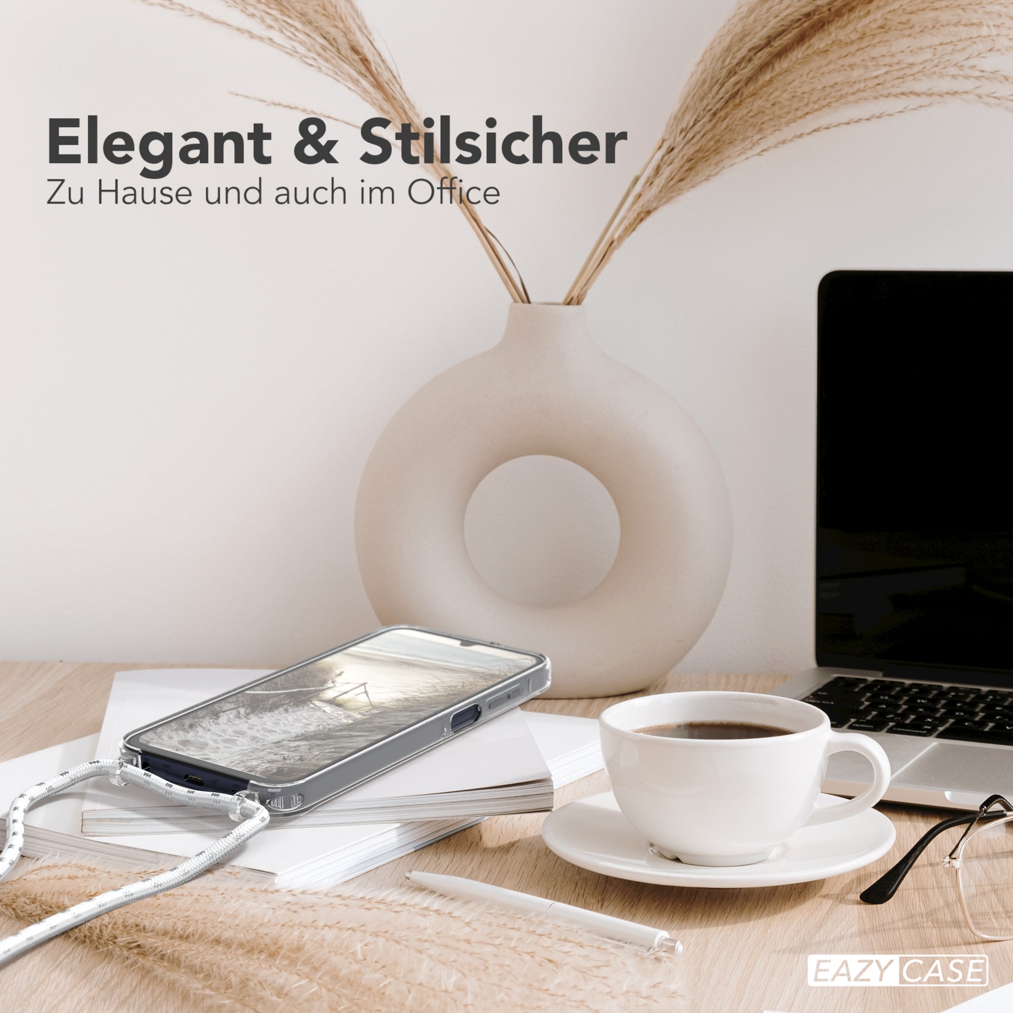 Galaxy A15 transparente Hülle + Kordel