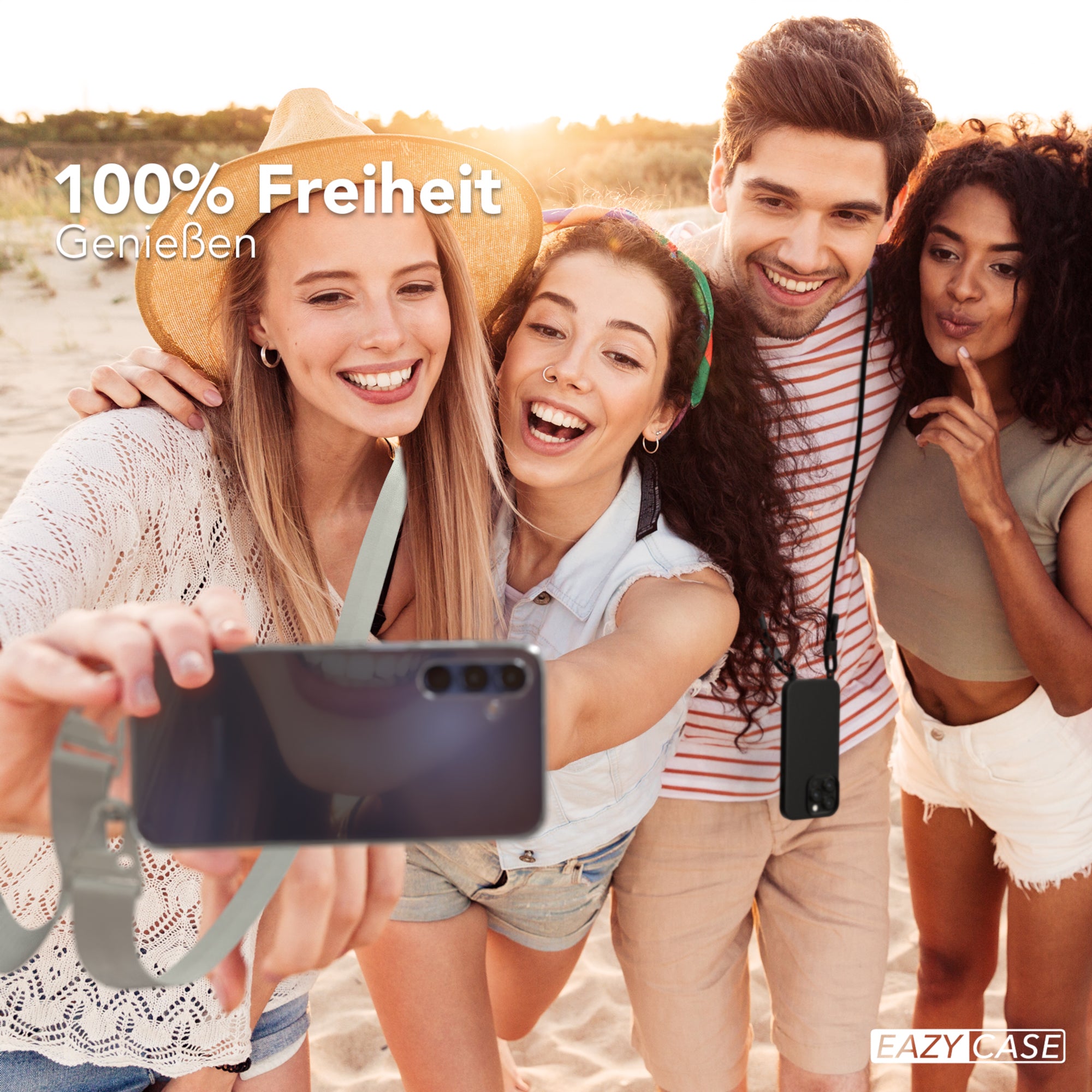Galaxy A15 Hülle + breites Band