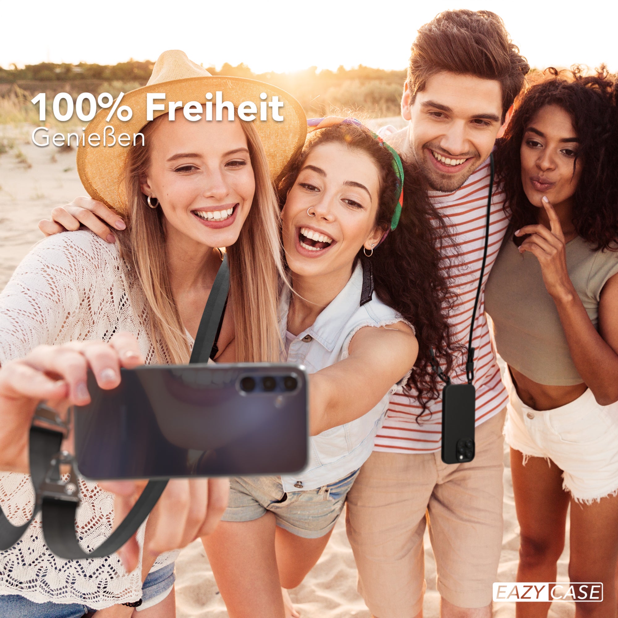 Galaxy A15 Hülle + breites Band