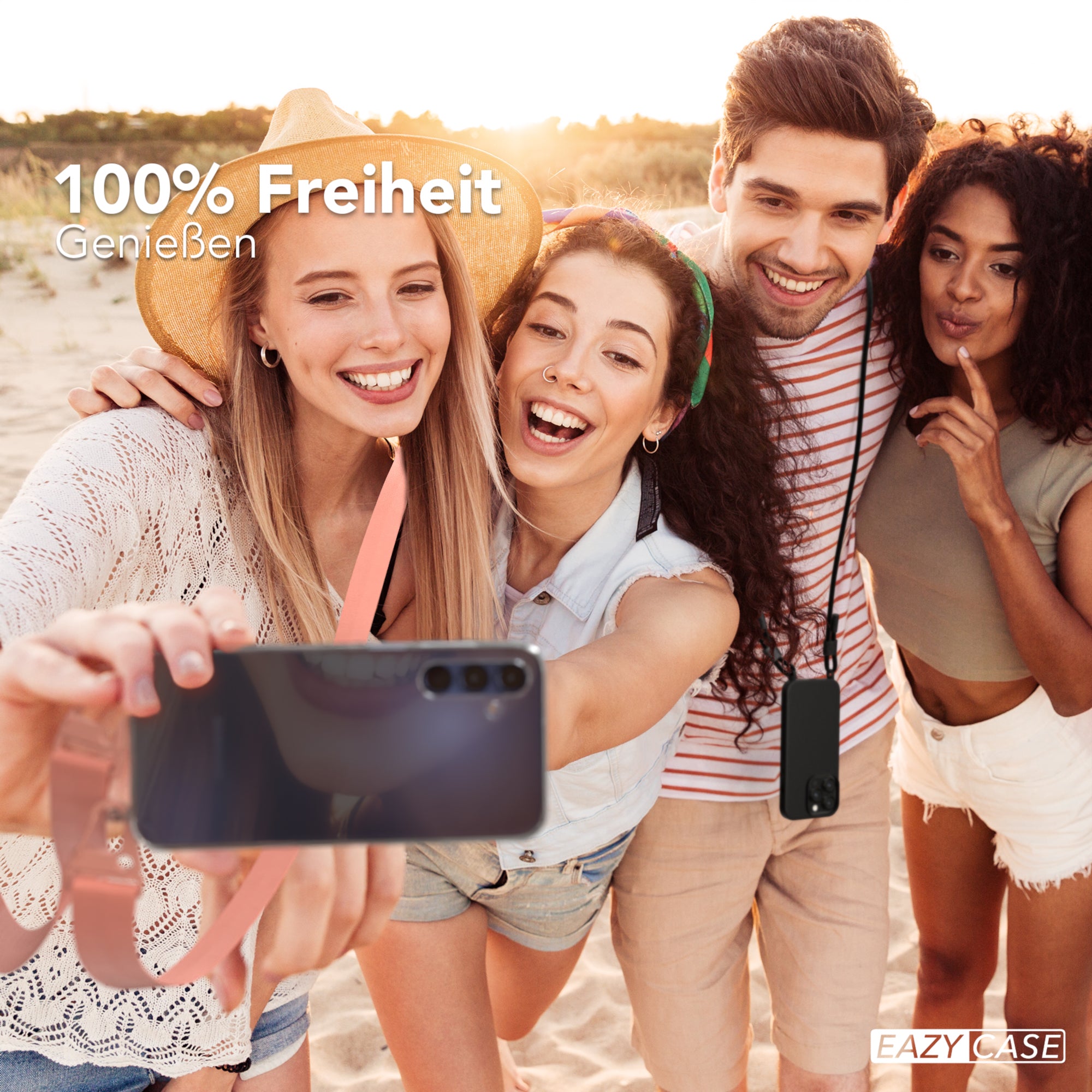 Galaxy A15 Hülle + breites Band