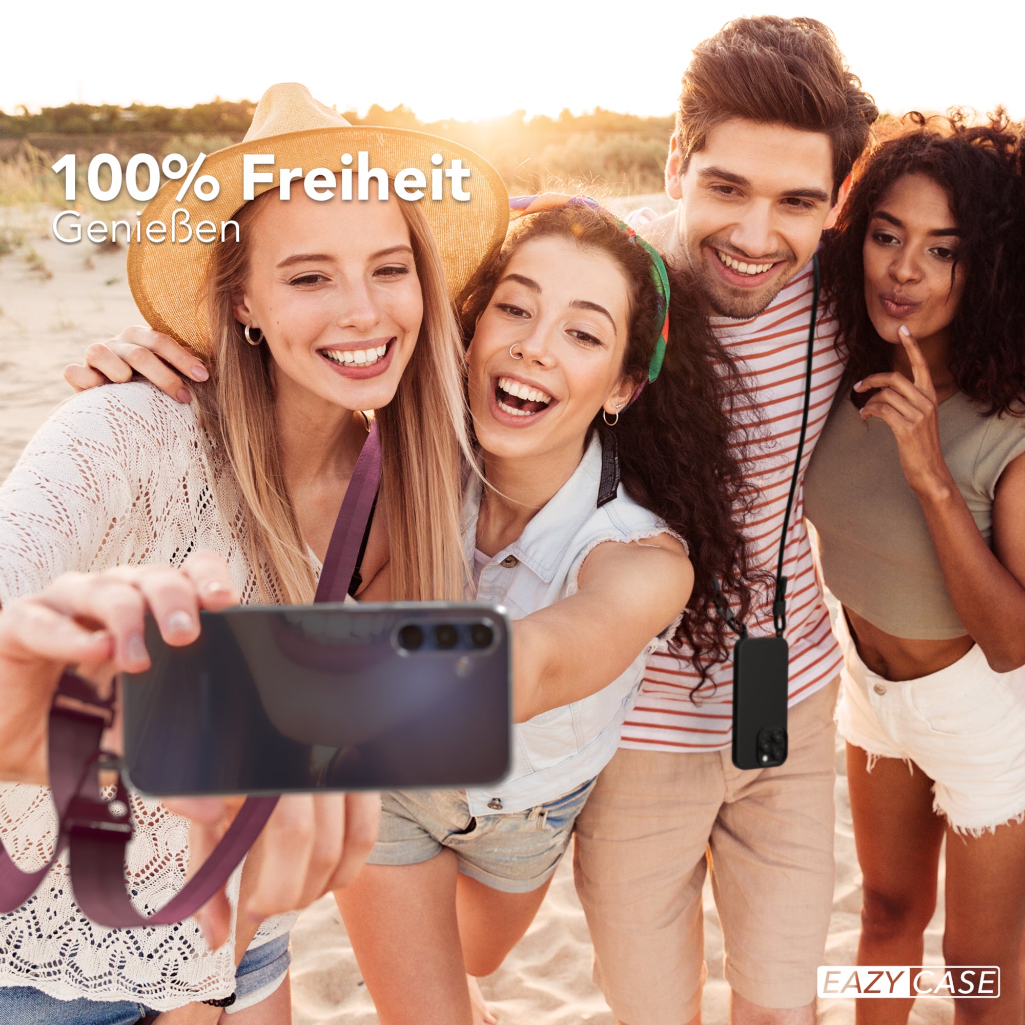 Galaxy A15 Hülle + breites Band