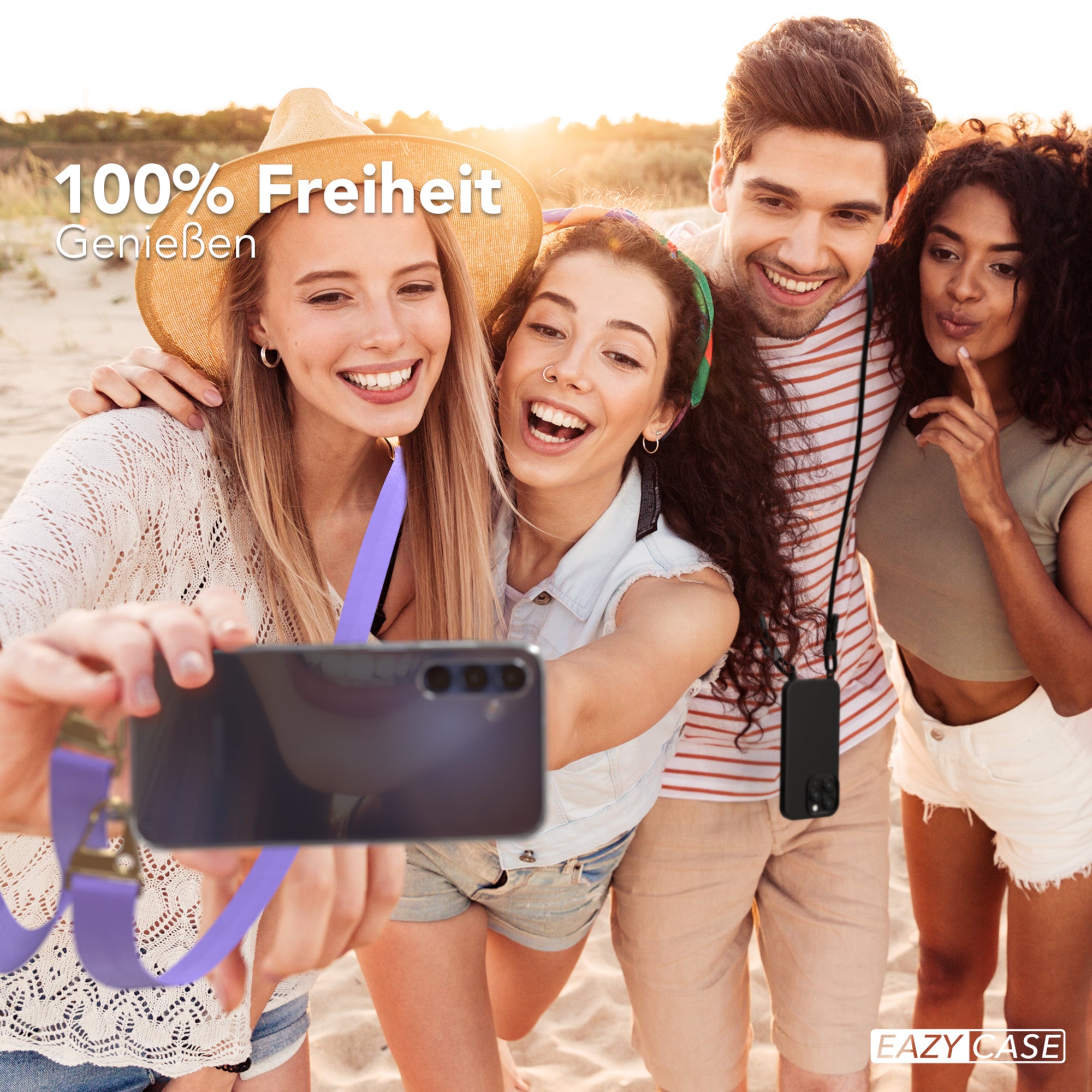 Galaxy A15 Hülle + breites Band