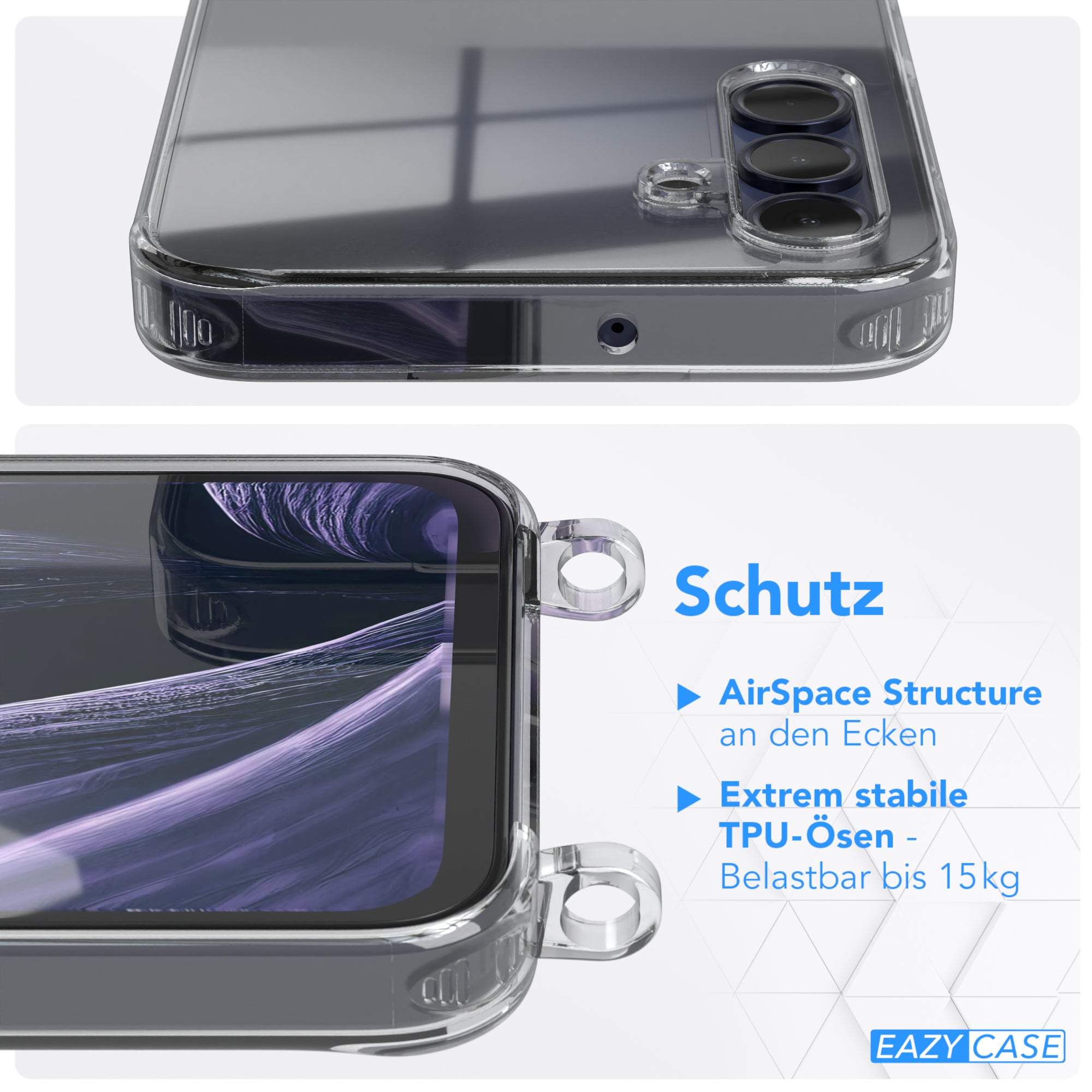 Galaxy A15 Hülle + breites Band