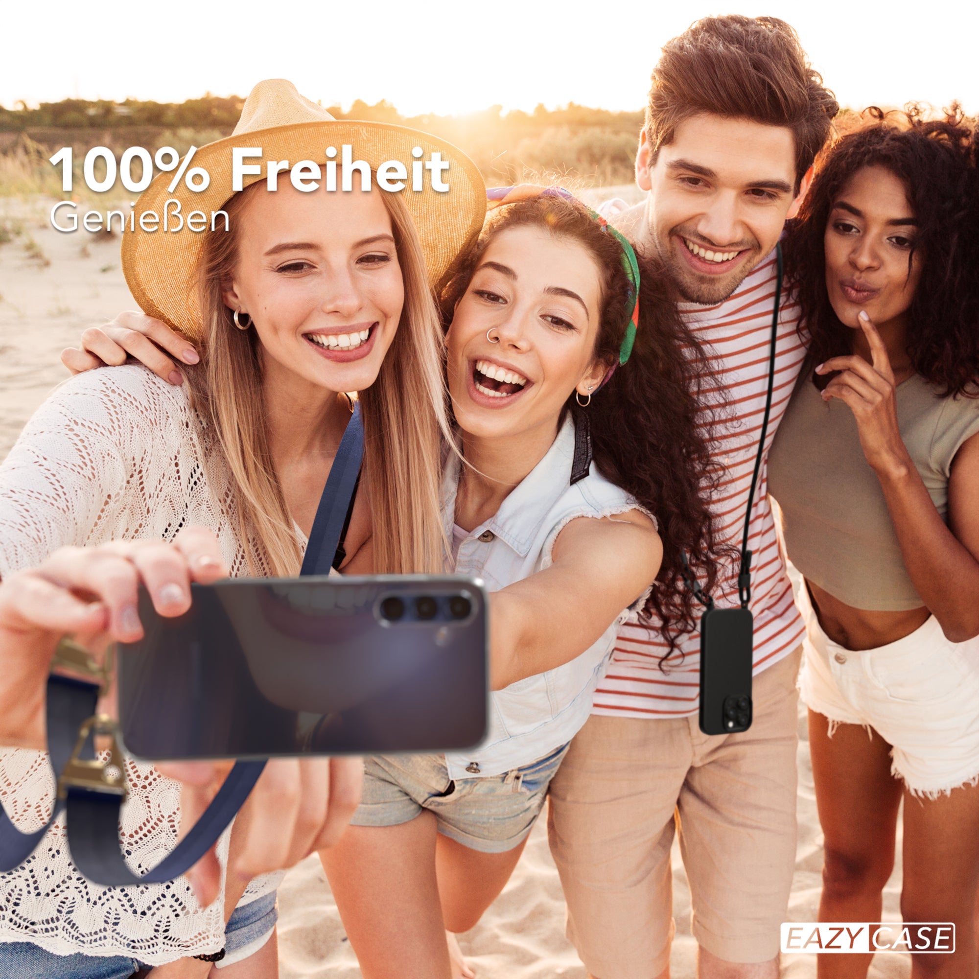 Galaxy A15 Hülle + breites Band
