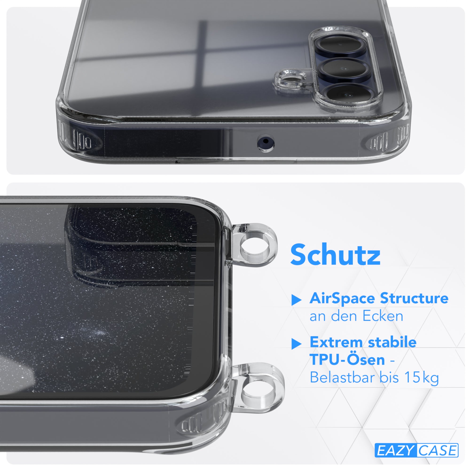 Galaxy A15 Hülle + breites Band