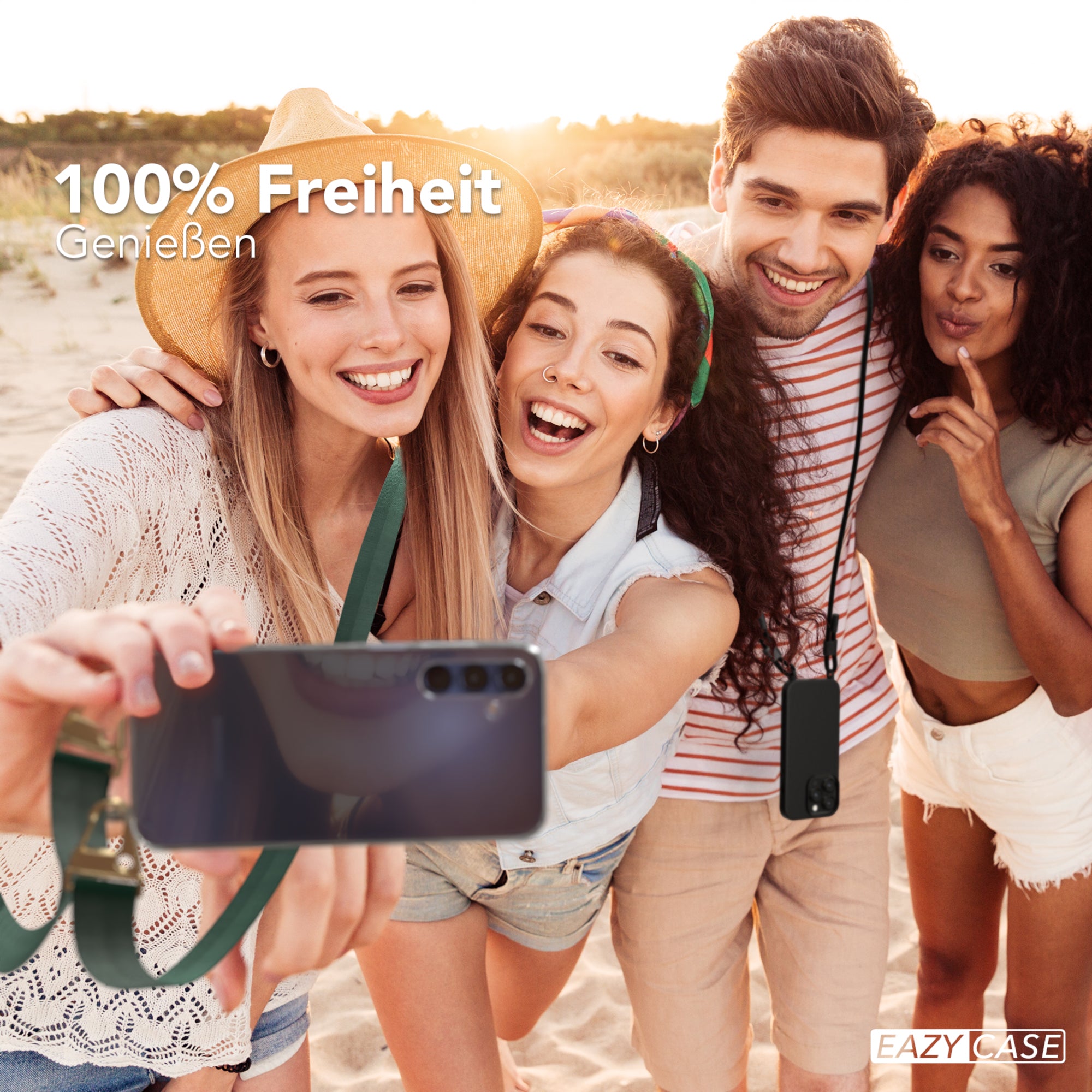 Galaxy A15 Hülle + breites Band