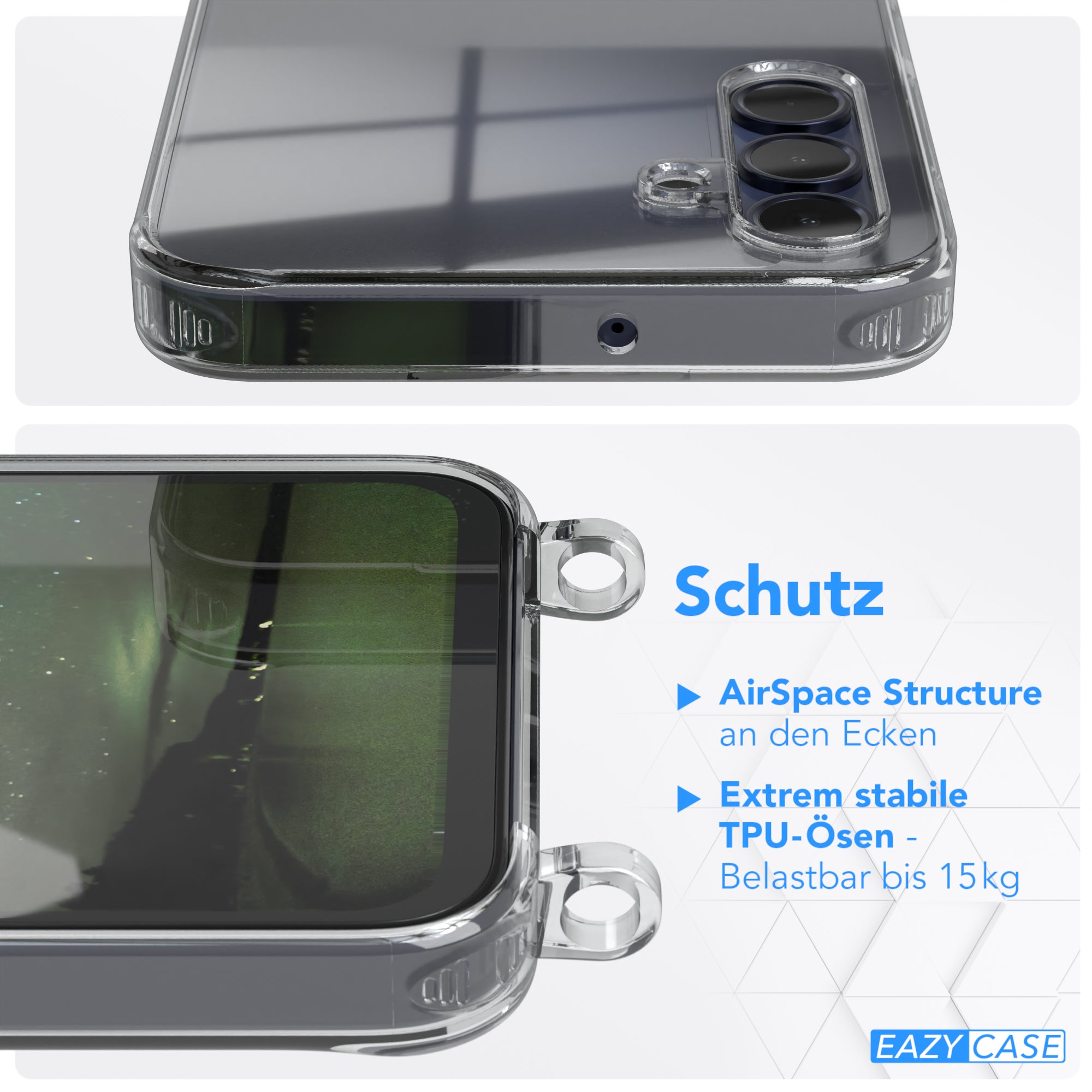 Galaxy A15 Hülle + breites Band