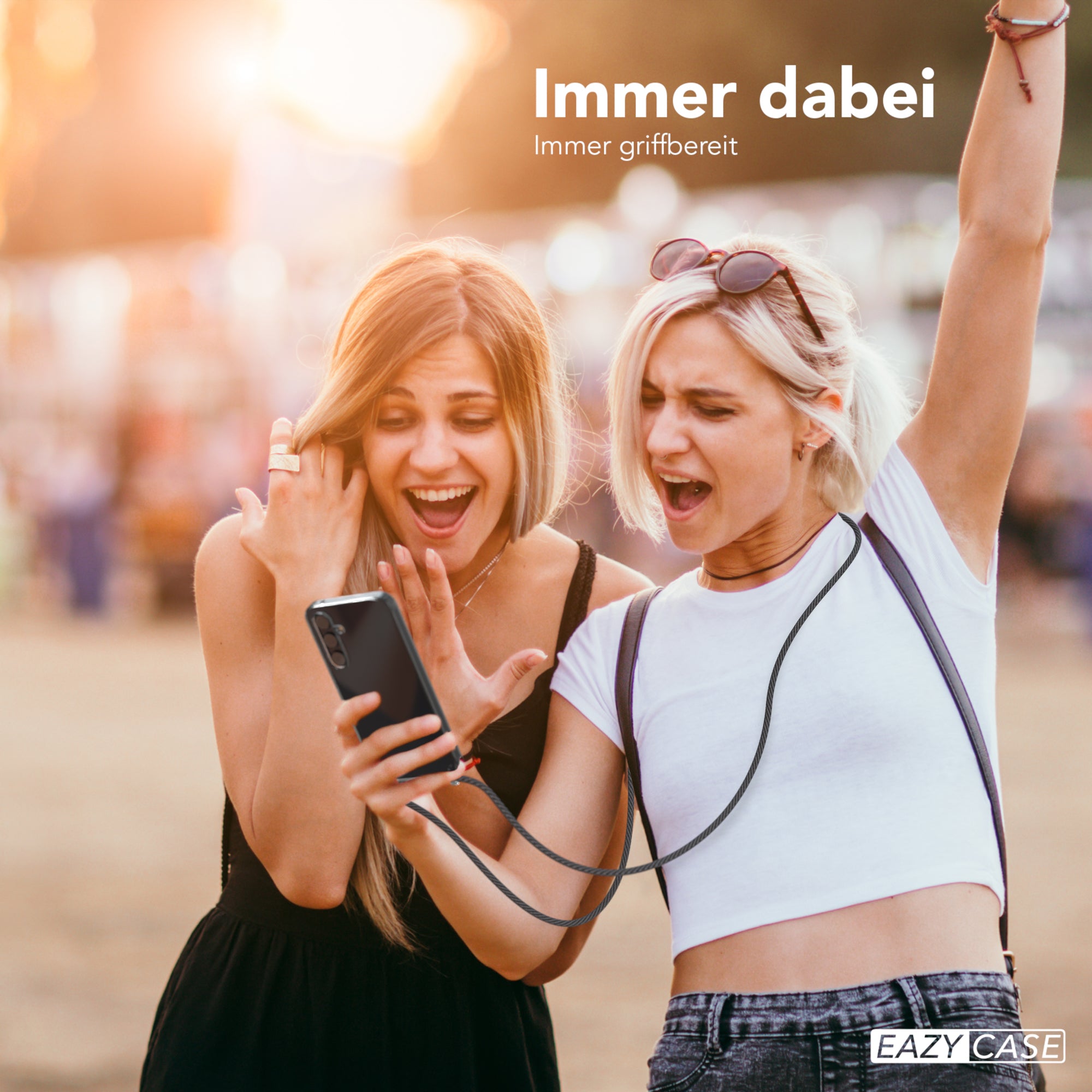 Galaxy A35 transparente Hülle + Kordel