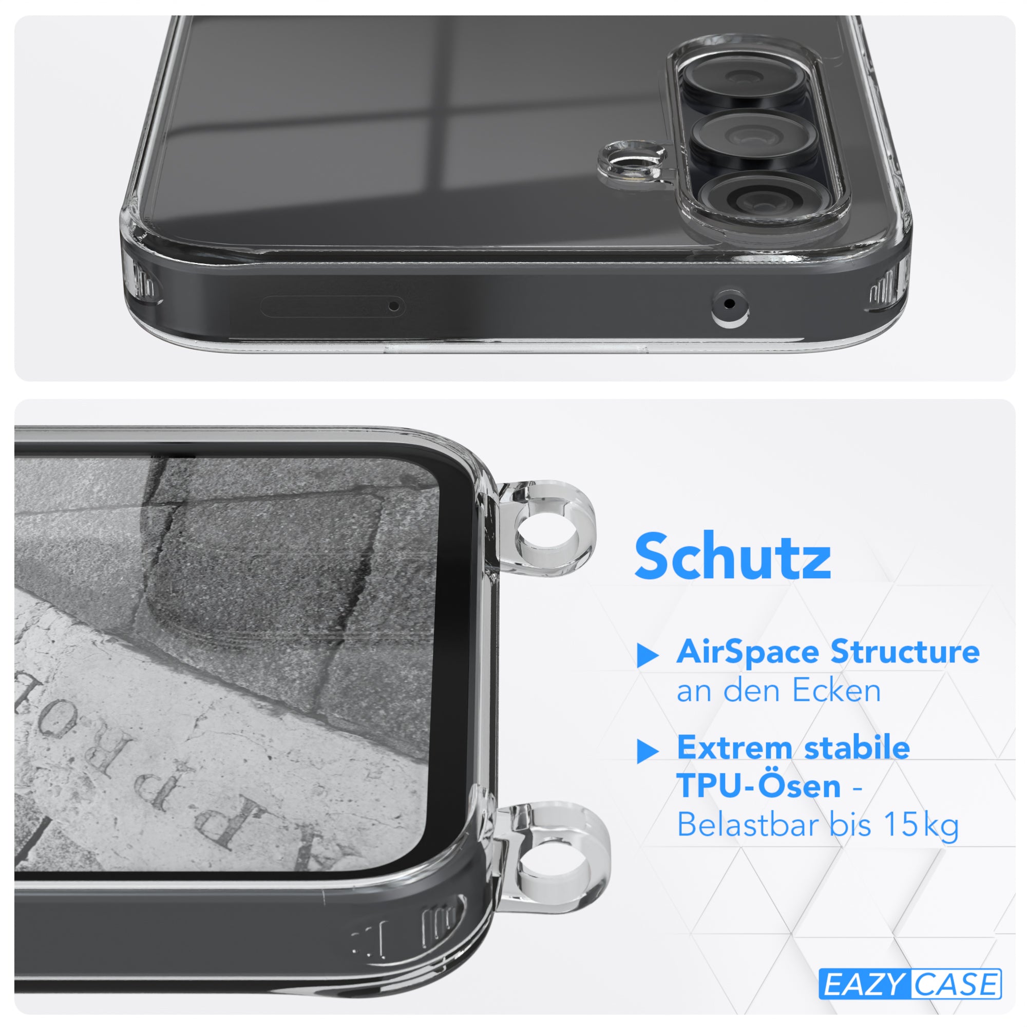 Galaxy A35 transparente Hülle + Kordel