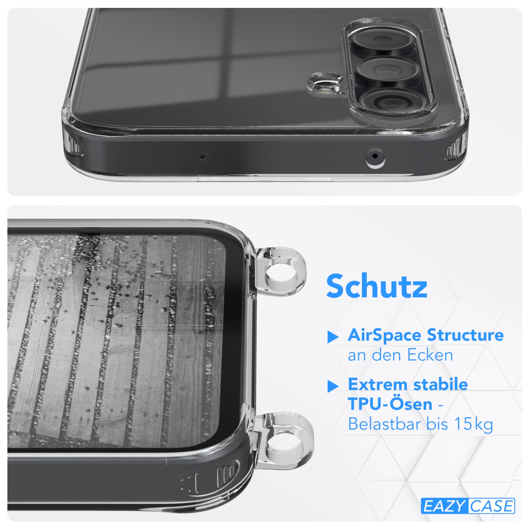 Galaxy A35 transparente Hülle + Kordel