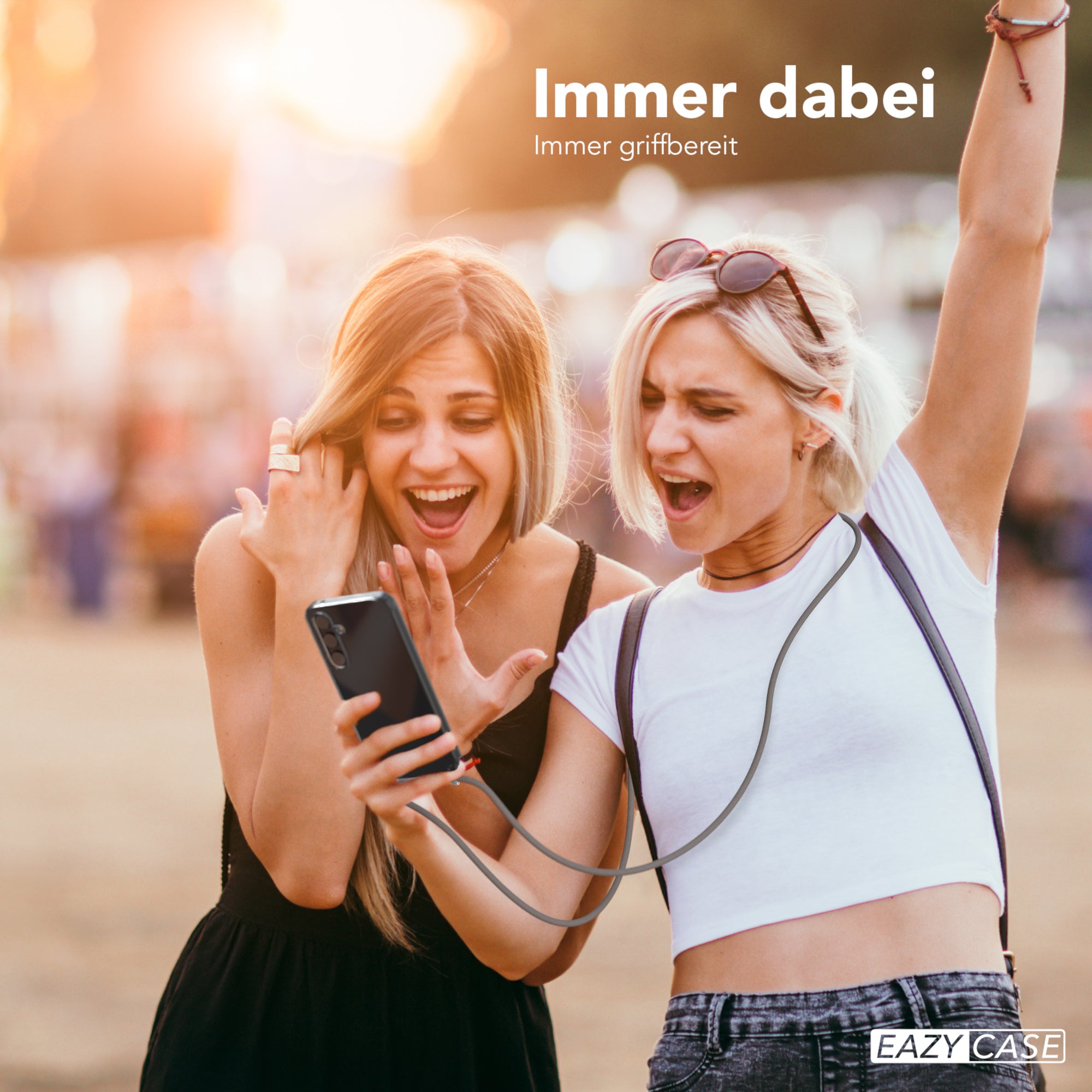 Galaxy A35 transparente Hülle + Kordel