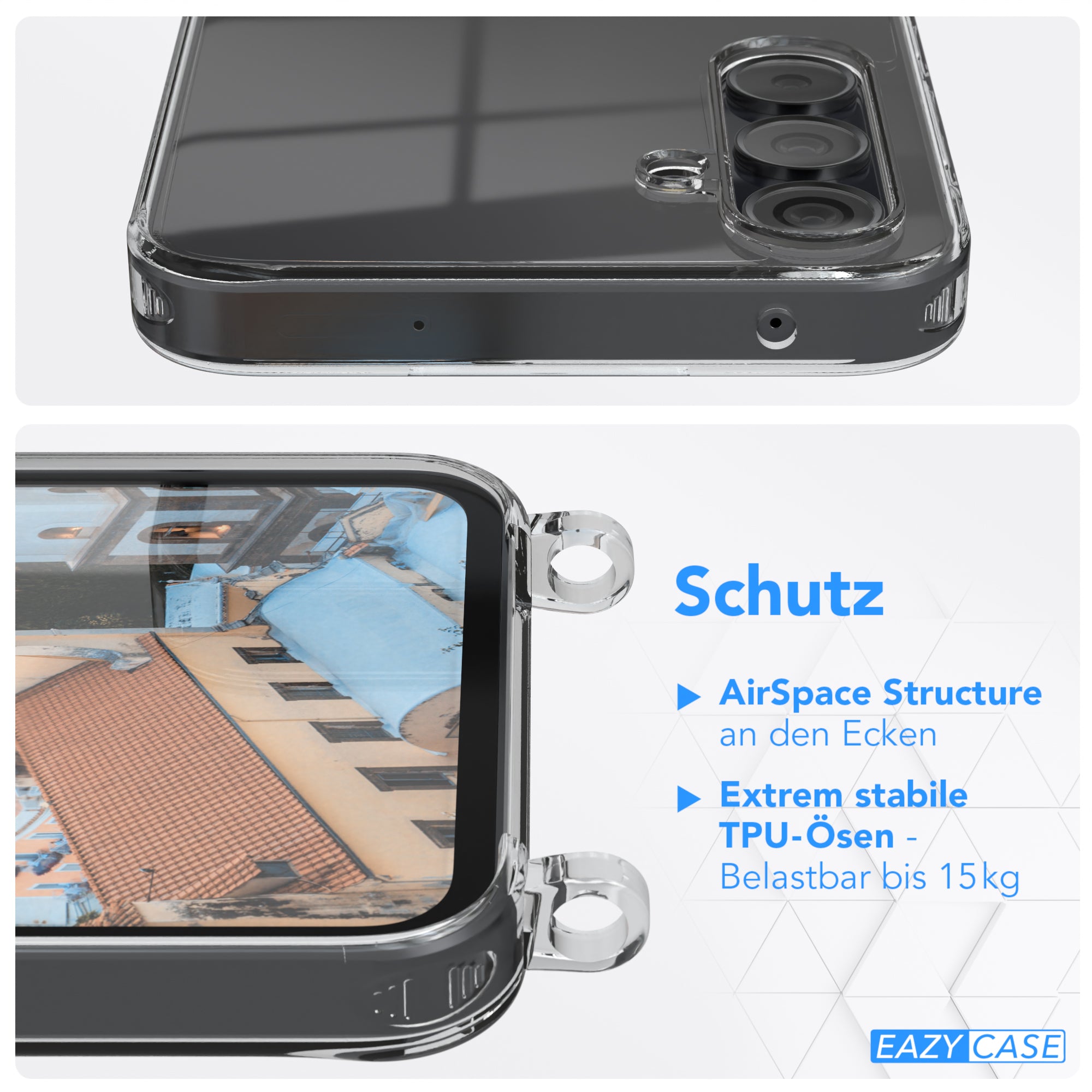 Galaxy A35 transparente Hülle + Kordel