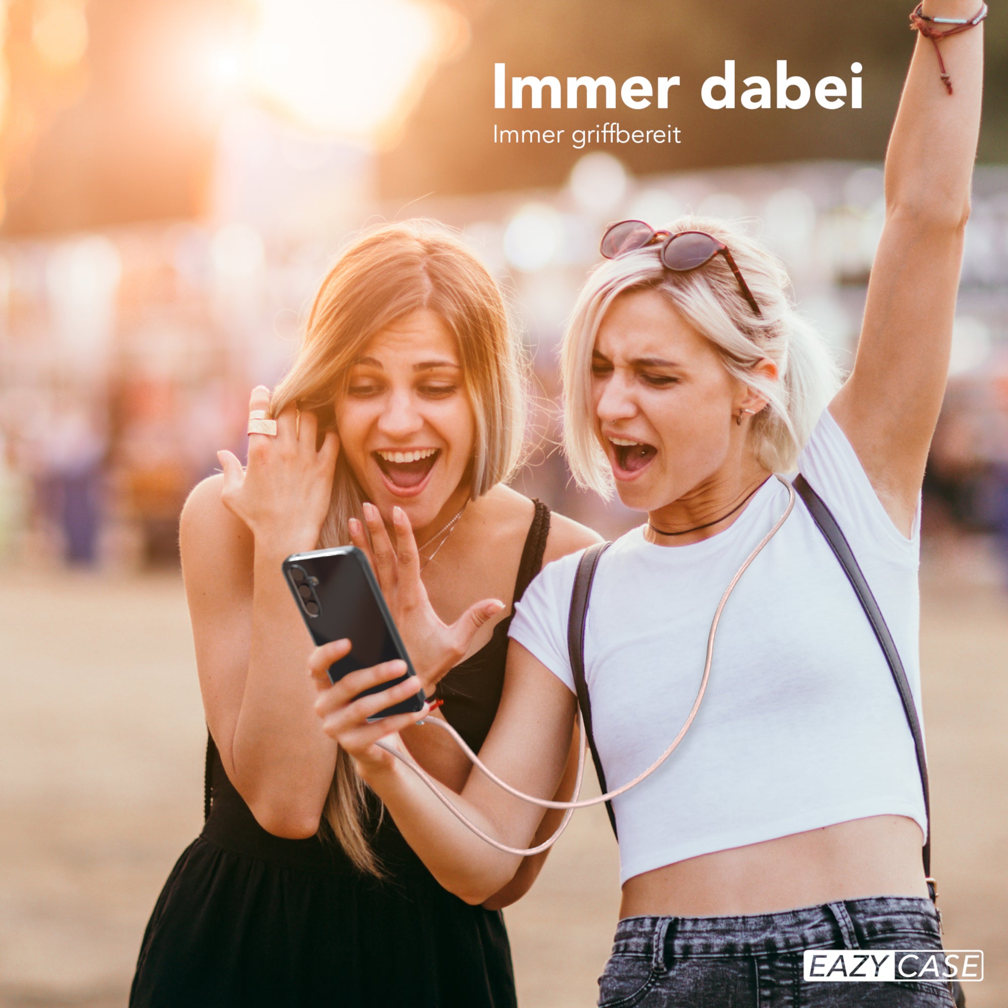 Galaxy A35 transparente Hülle + Kordel