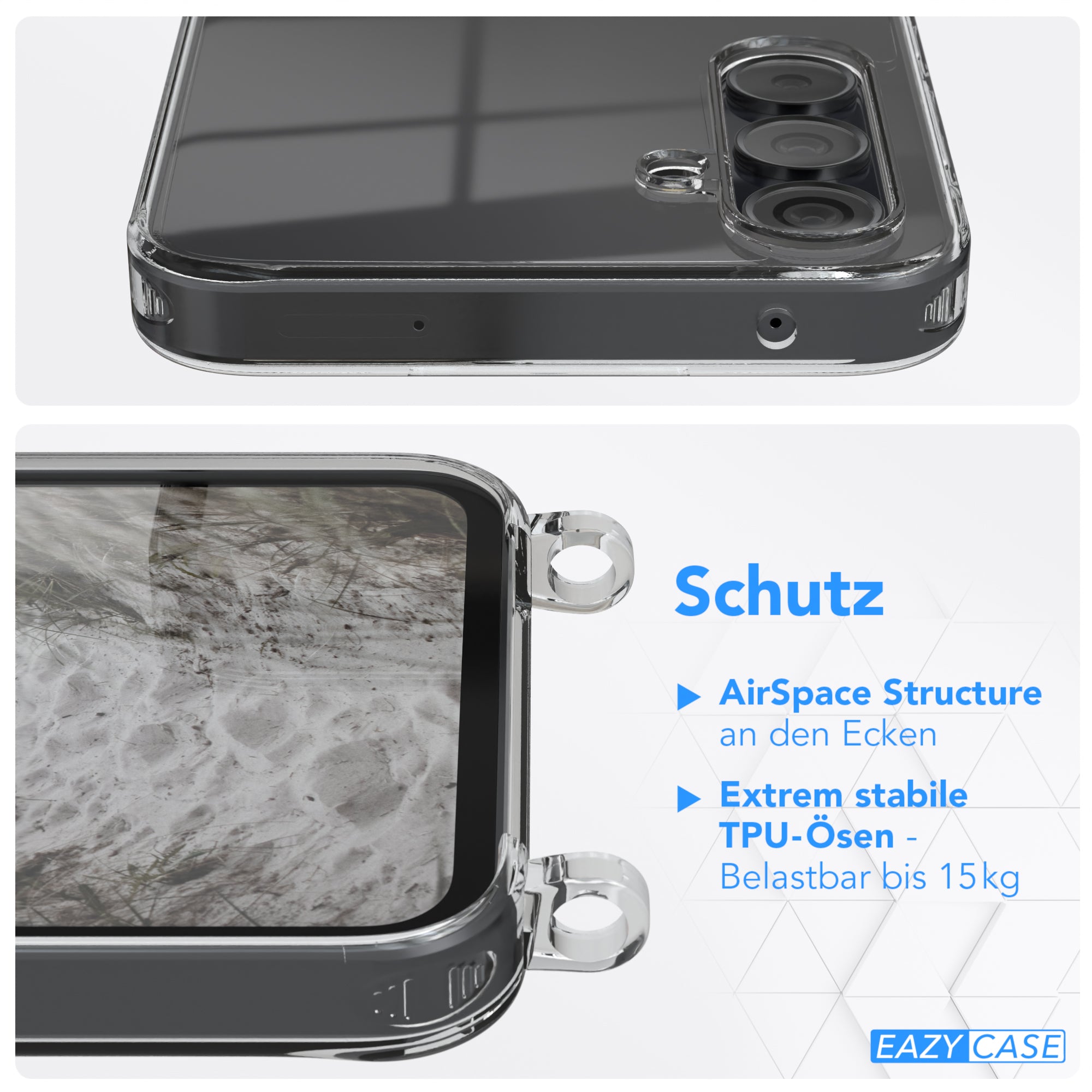 Galaxy A35 transparente Hülle + Kordel