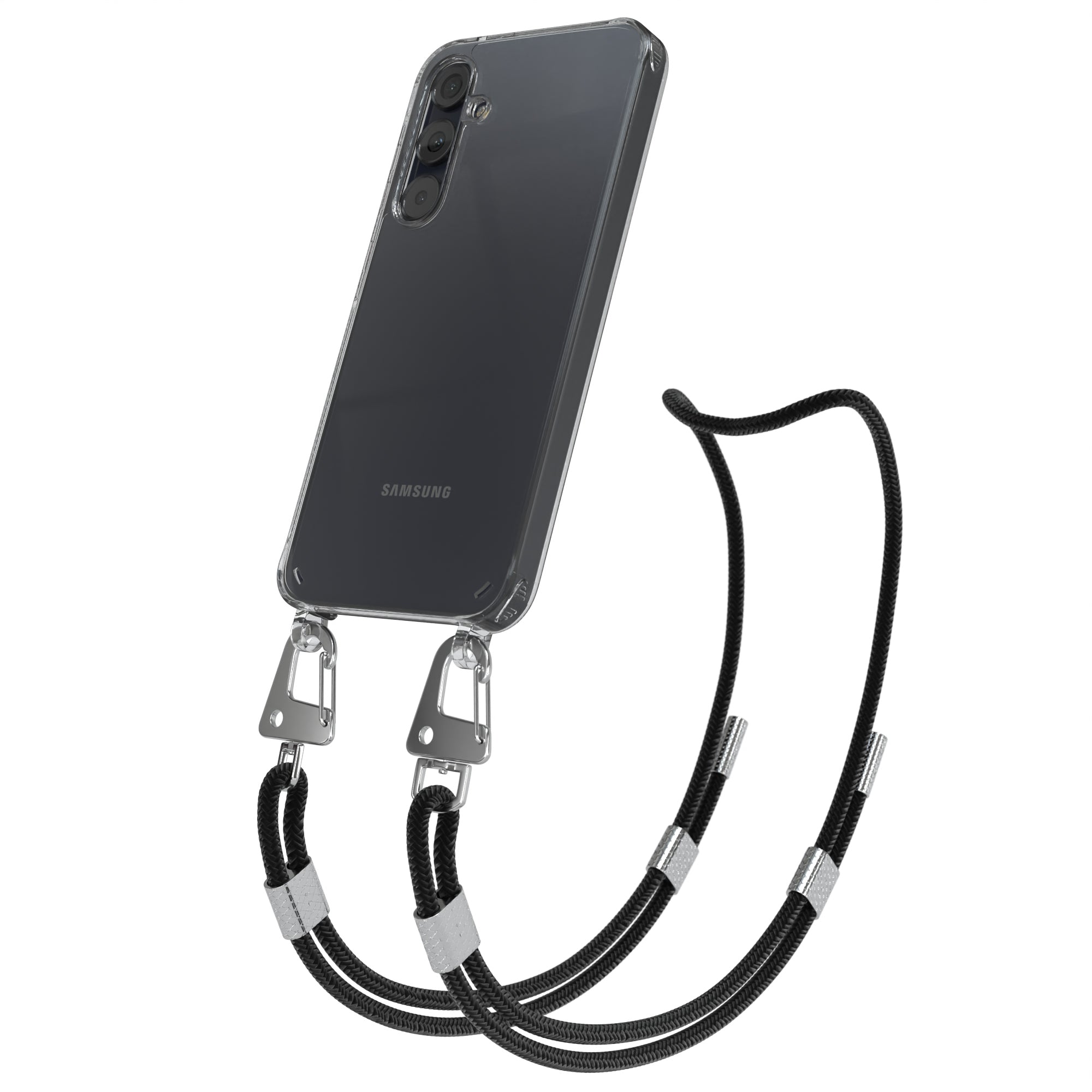 Galaxy A35 Hülle + Kordel mit Karabinern