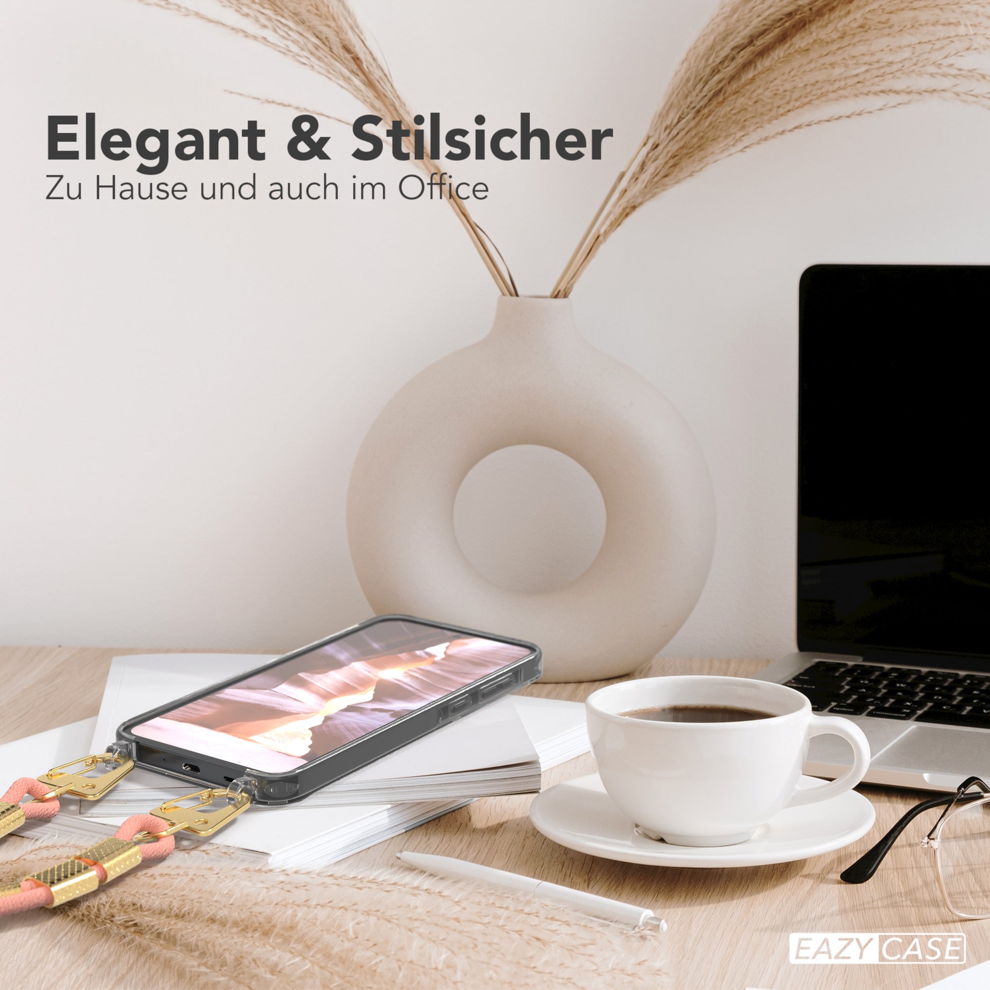Galaxy A35 Hülle + Kordel mit Karabinern