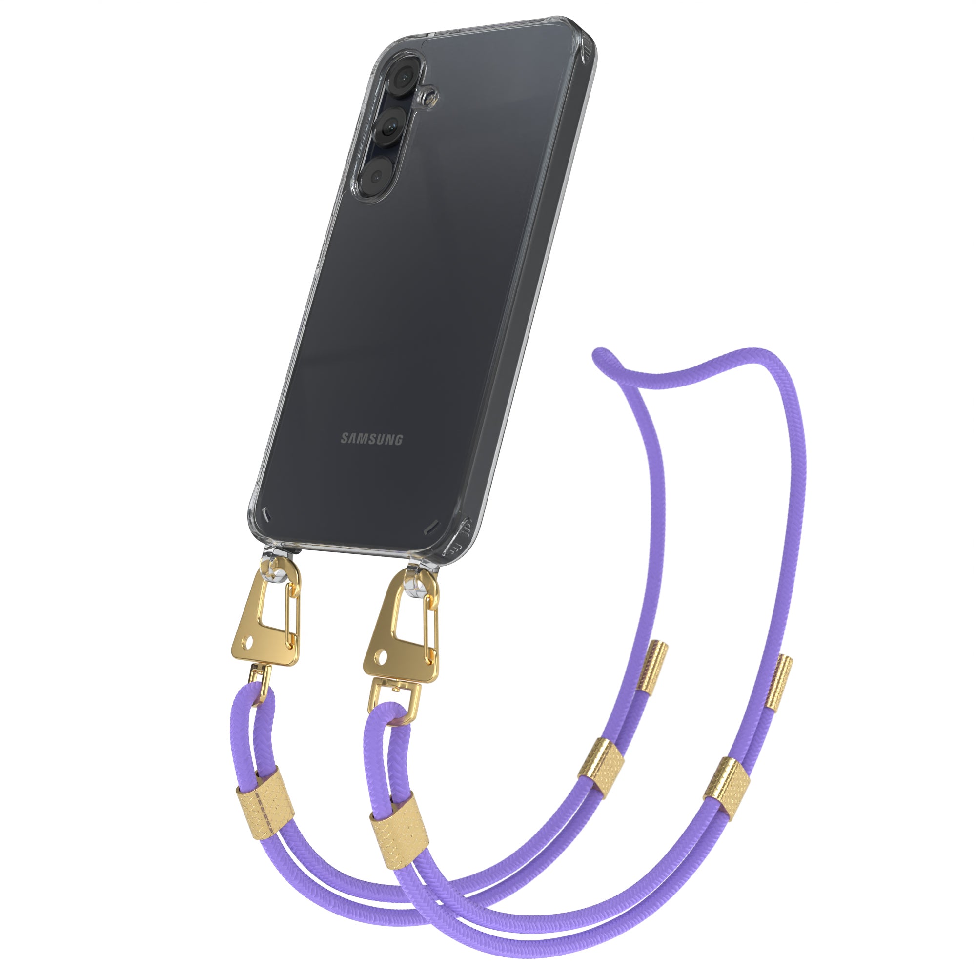Galaxy A35 Hülle + Kordel mit Karabinern