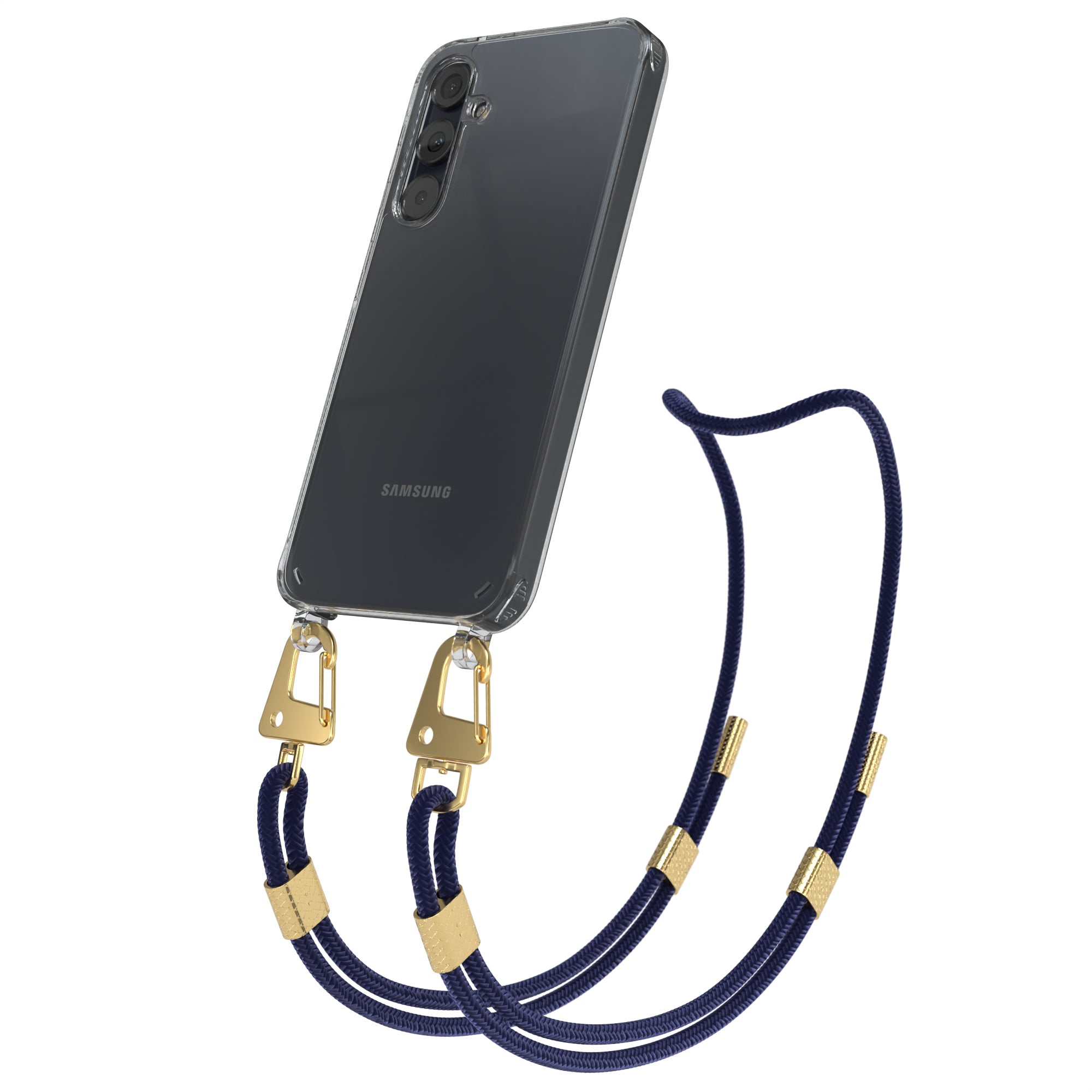 Galaxy A35 Hülle + Kordel mit Karabinern